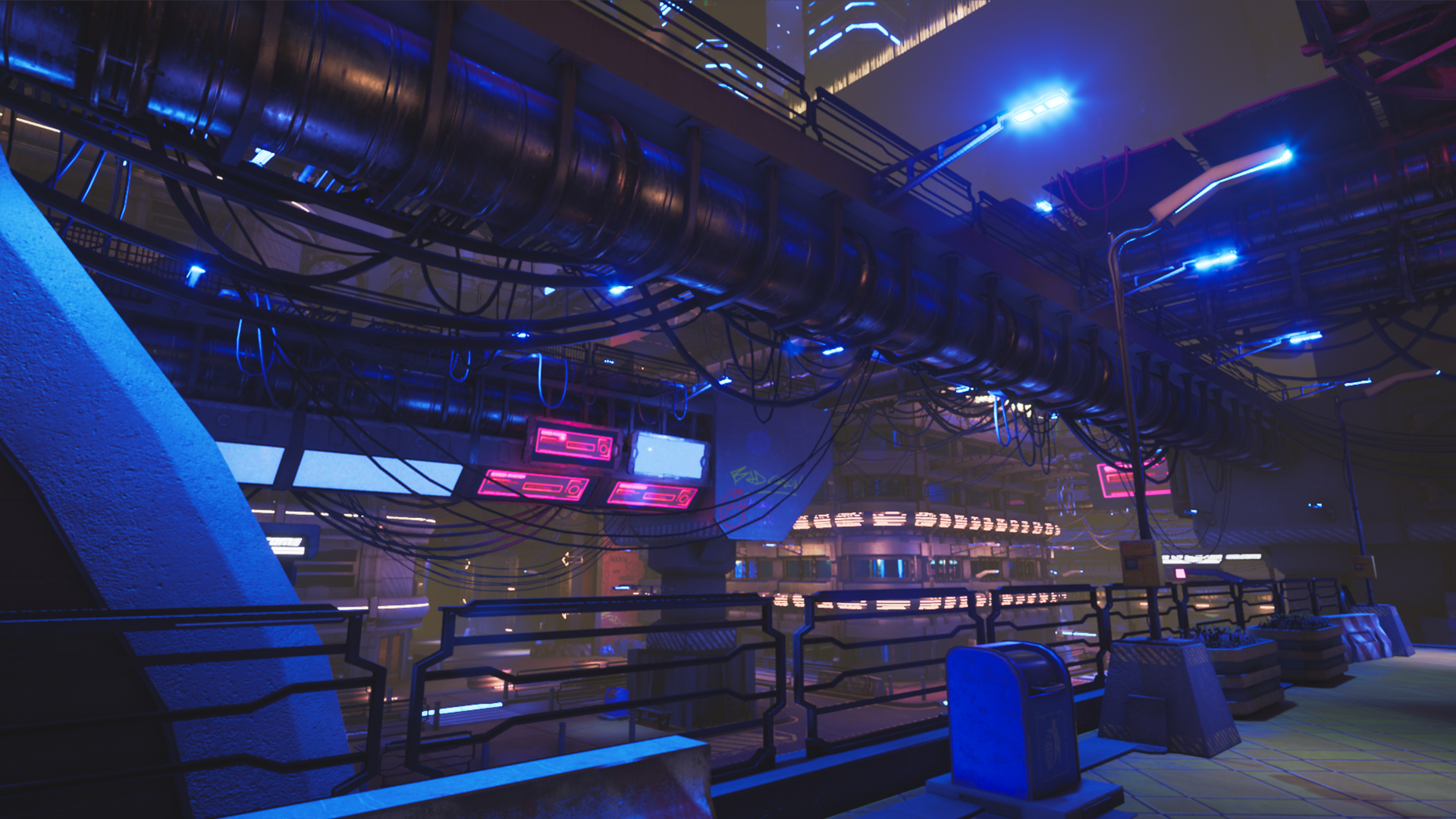 赛博朋克 市区 城区 环境 虚幻4 UE4 Cyberpunk Downtown vol 2