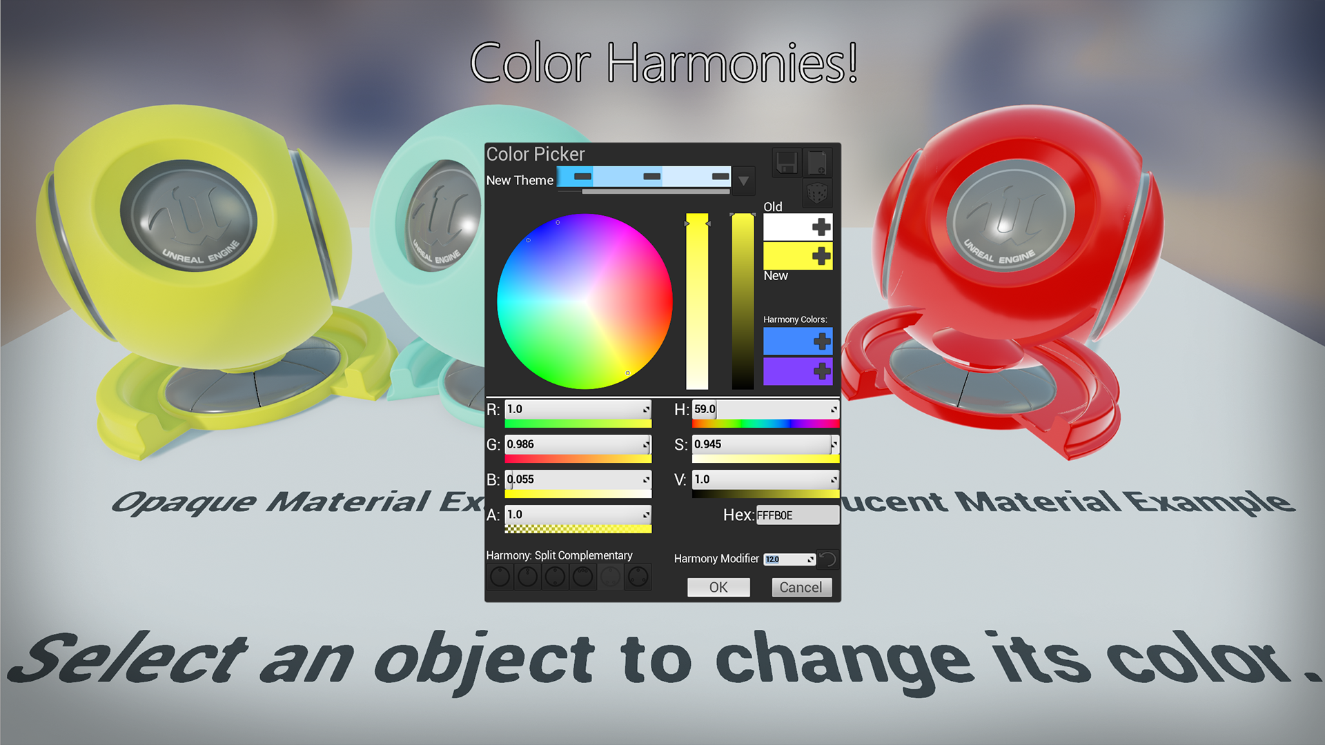 用户 节目 取色器 UI 虚幻4 UE4 Simple Color Picker UMGColorPicker插图3