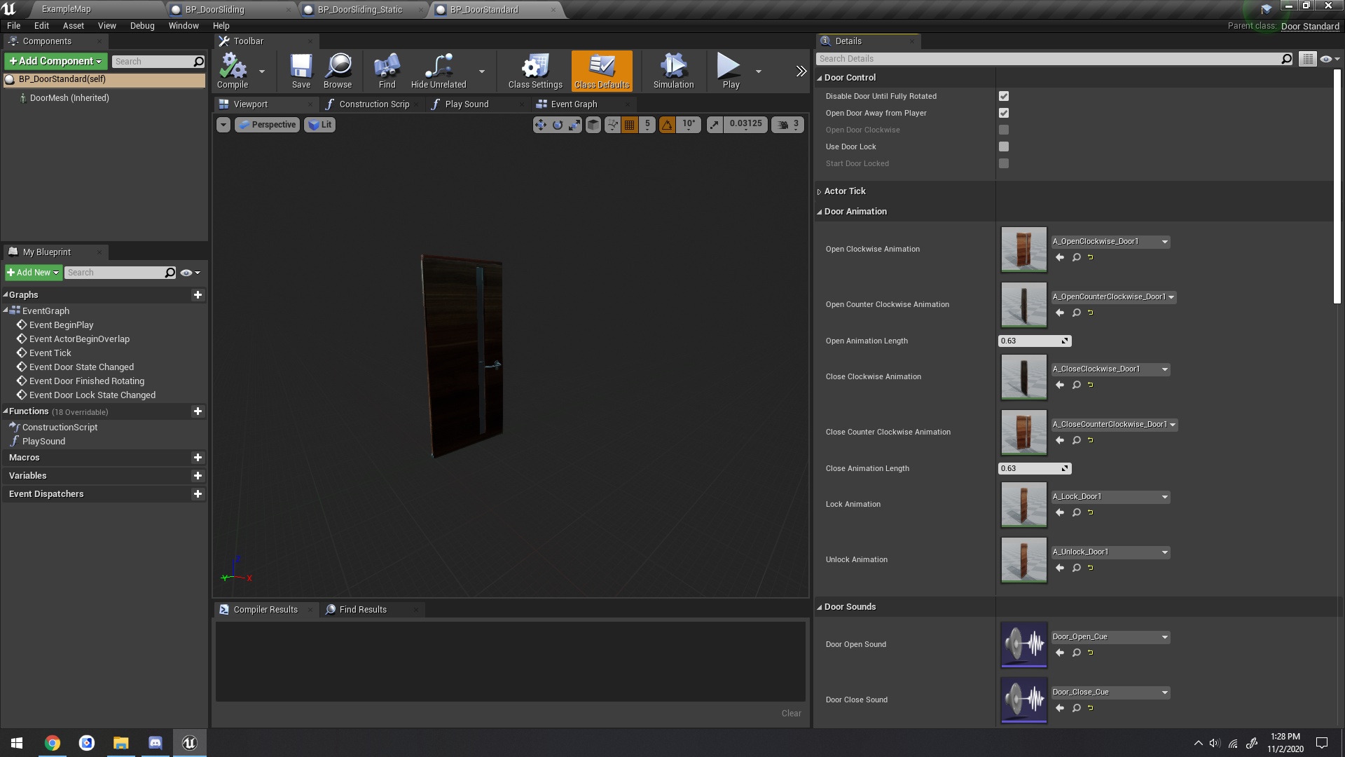 多人游戏可交互门高度开放参数蓝图 虚幻4 ue4 Interactable Door Multiplayer ready and Highly customizable 426插图2