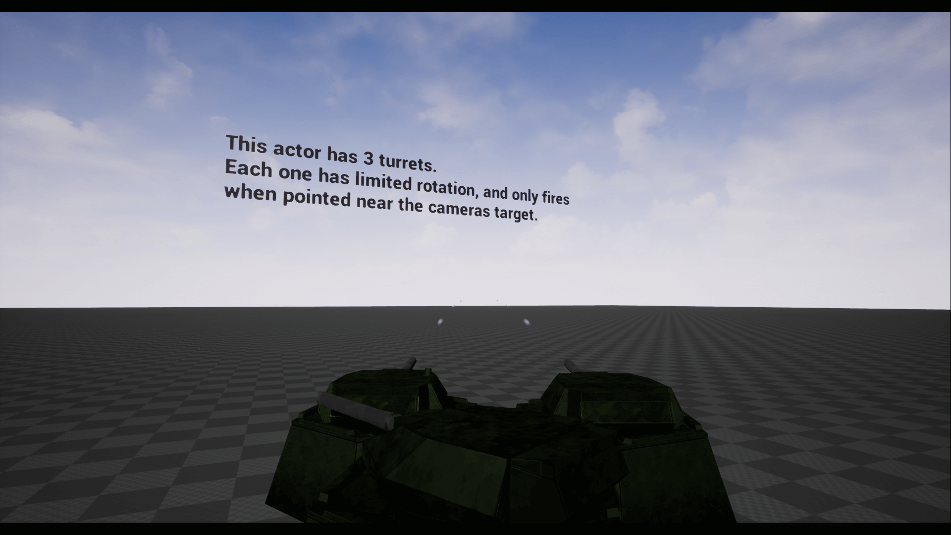 炮塔 炮台 旋转 开火 控制 蓝图 虚幻4 UE4 Turret Controller插图3