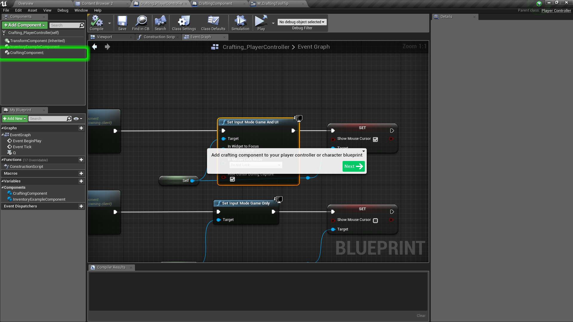 多人 手工 烹饪 蓝图 虚幻4 UE4 Multiplayer Crafting System插图1