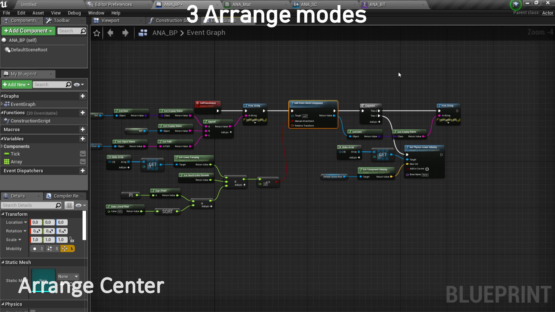 蓝图节点自动排列插件 虚幻4 ue4 Auto Node Arranger 425到426插图1