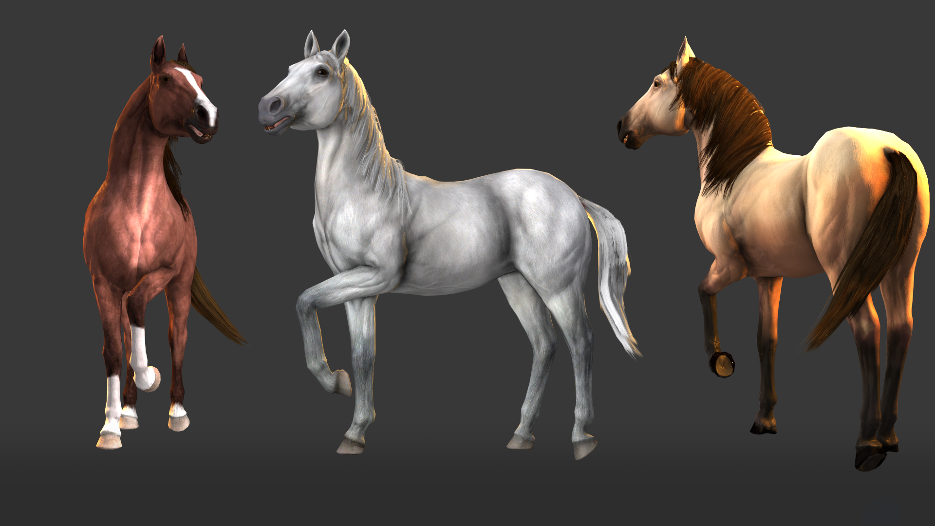 Horse Animset 虚幻4 UE4 骑马 赛马 战马 角色 动画 模式