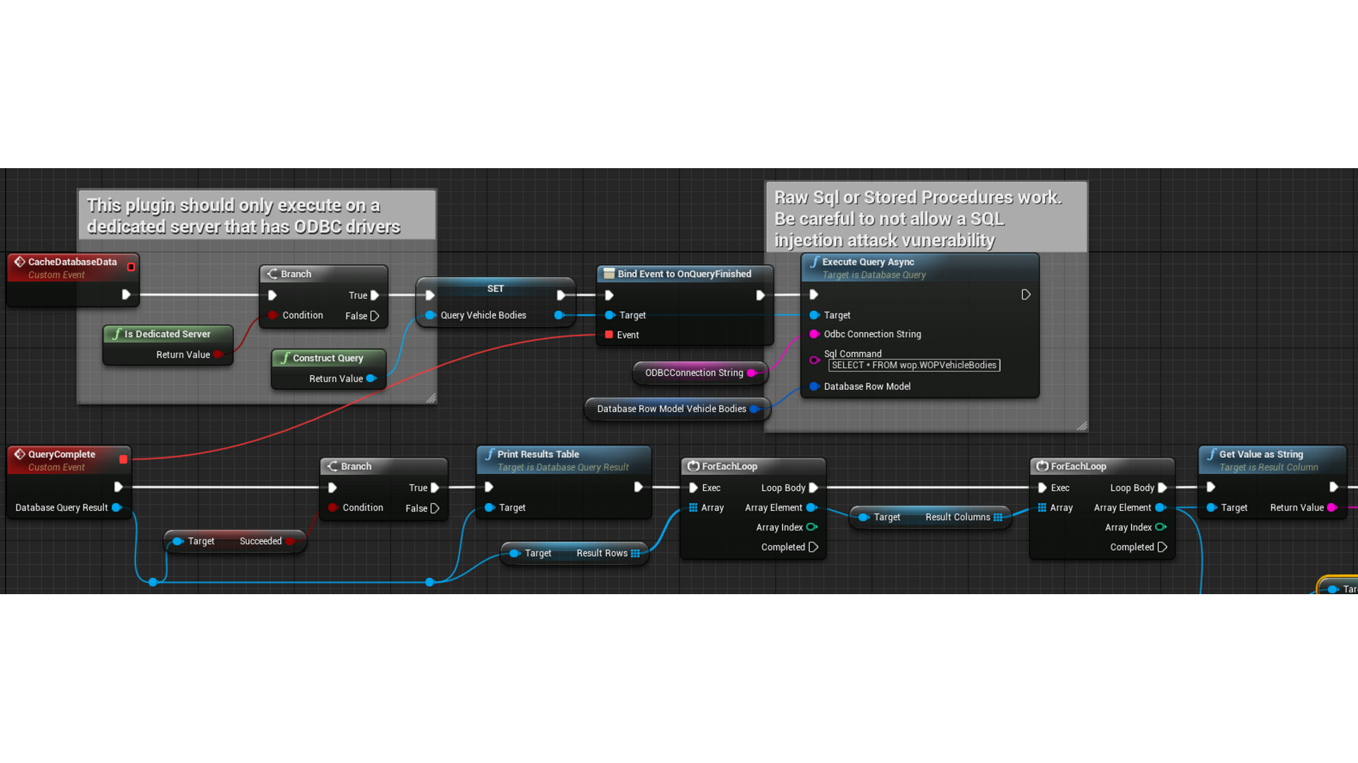 数据库通信蓝图游戏插件 虚幻4 ue4 Database Communicator 425