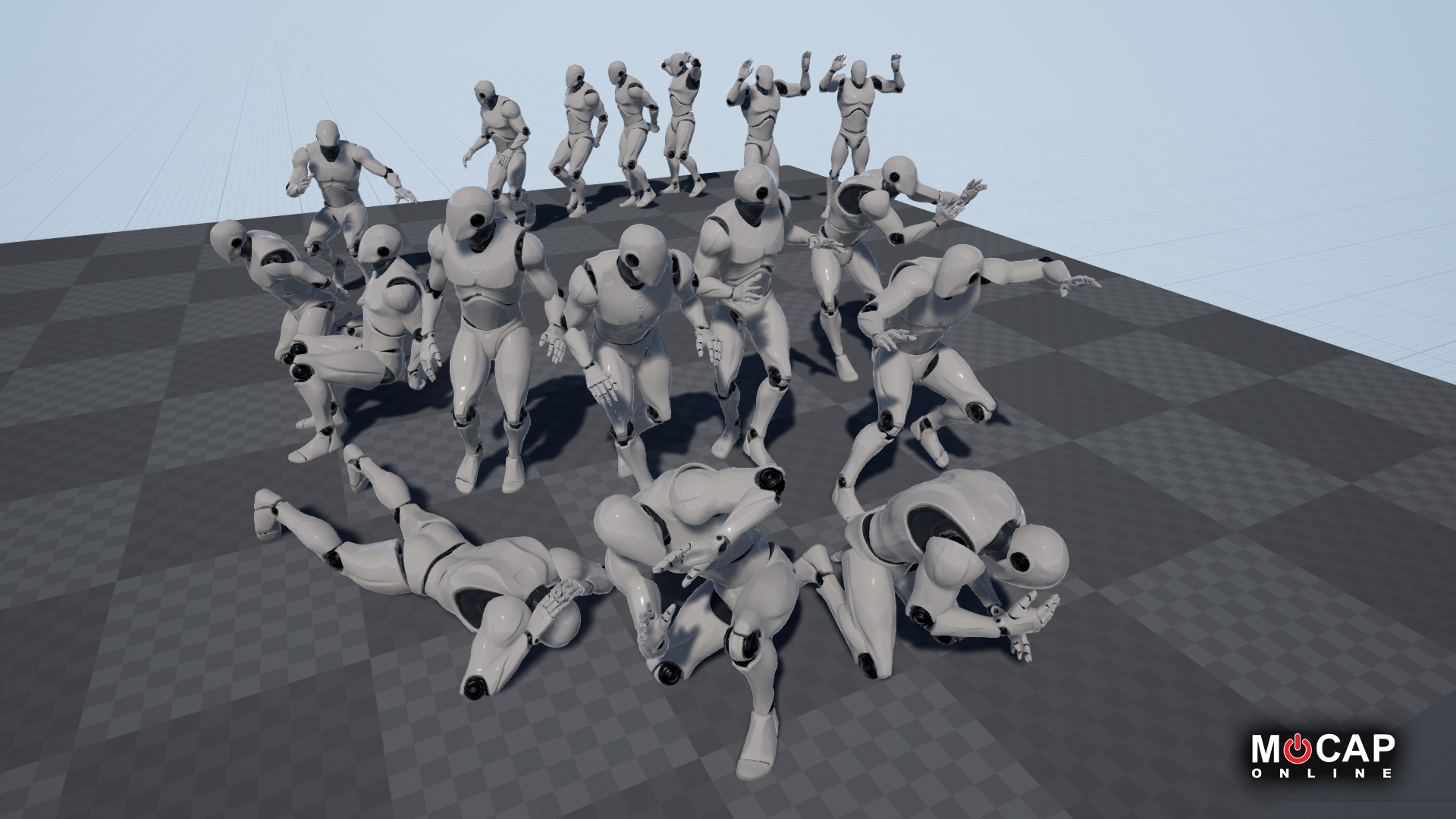 Scared! – MoCap Pack 虚幻4 UE4 惊吓 害怕 恐怖 动画包 重定向插图2