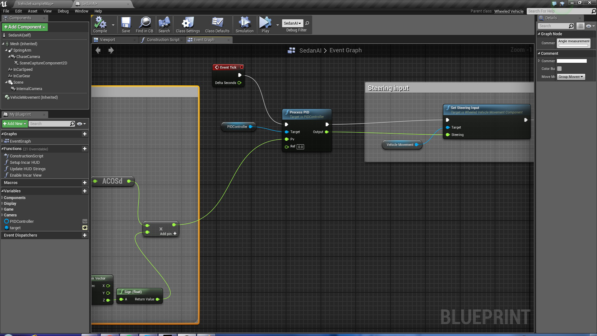 方向盘 导航 控制 插件 虚幻4 UE4 PID CONTROLLER FOR STEERING插图2