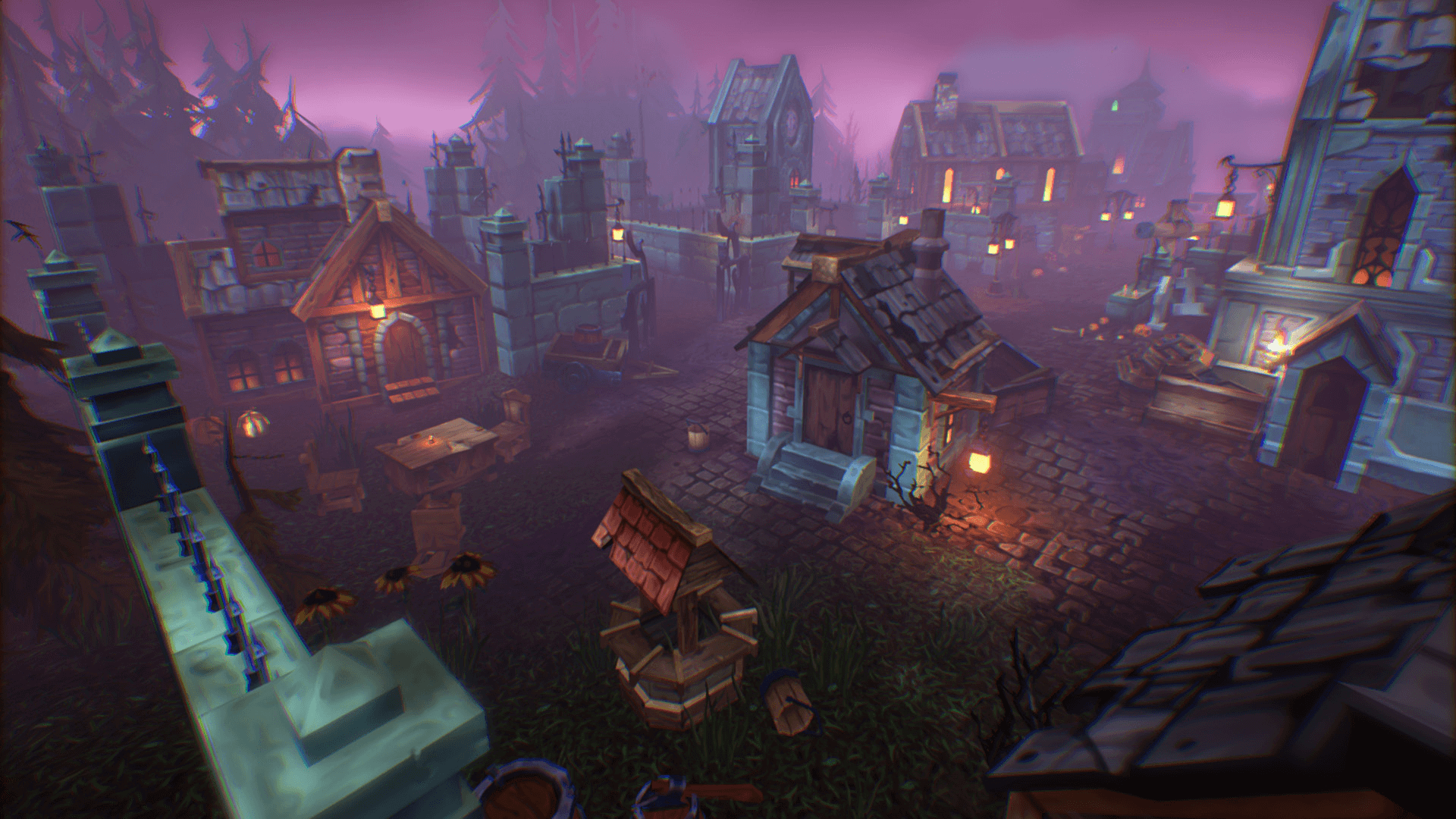 Undead Village 虚幻4 UE4 幽灵小镇 恐怖 场景插图2