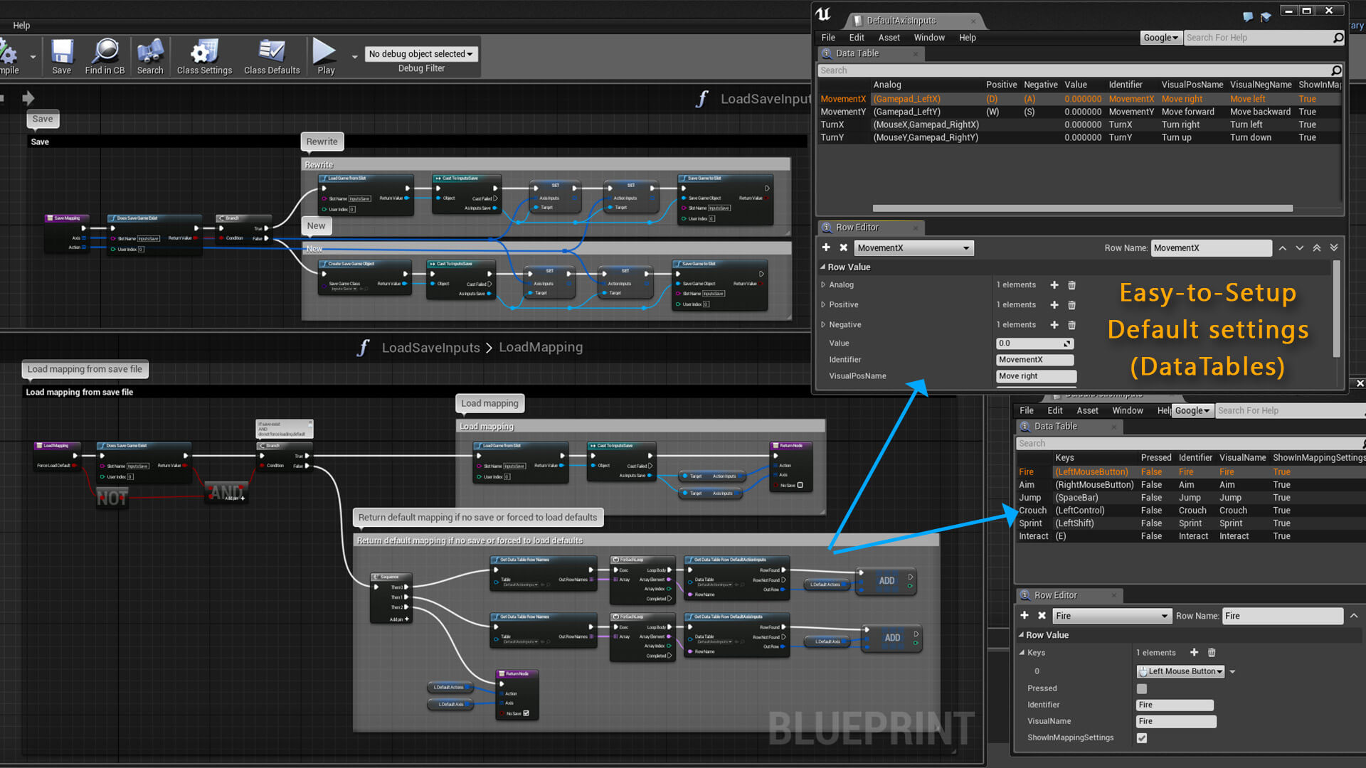 手柄 按键 重影射 虚幻4 UE4 Blueprint Key Remapping System插图2