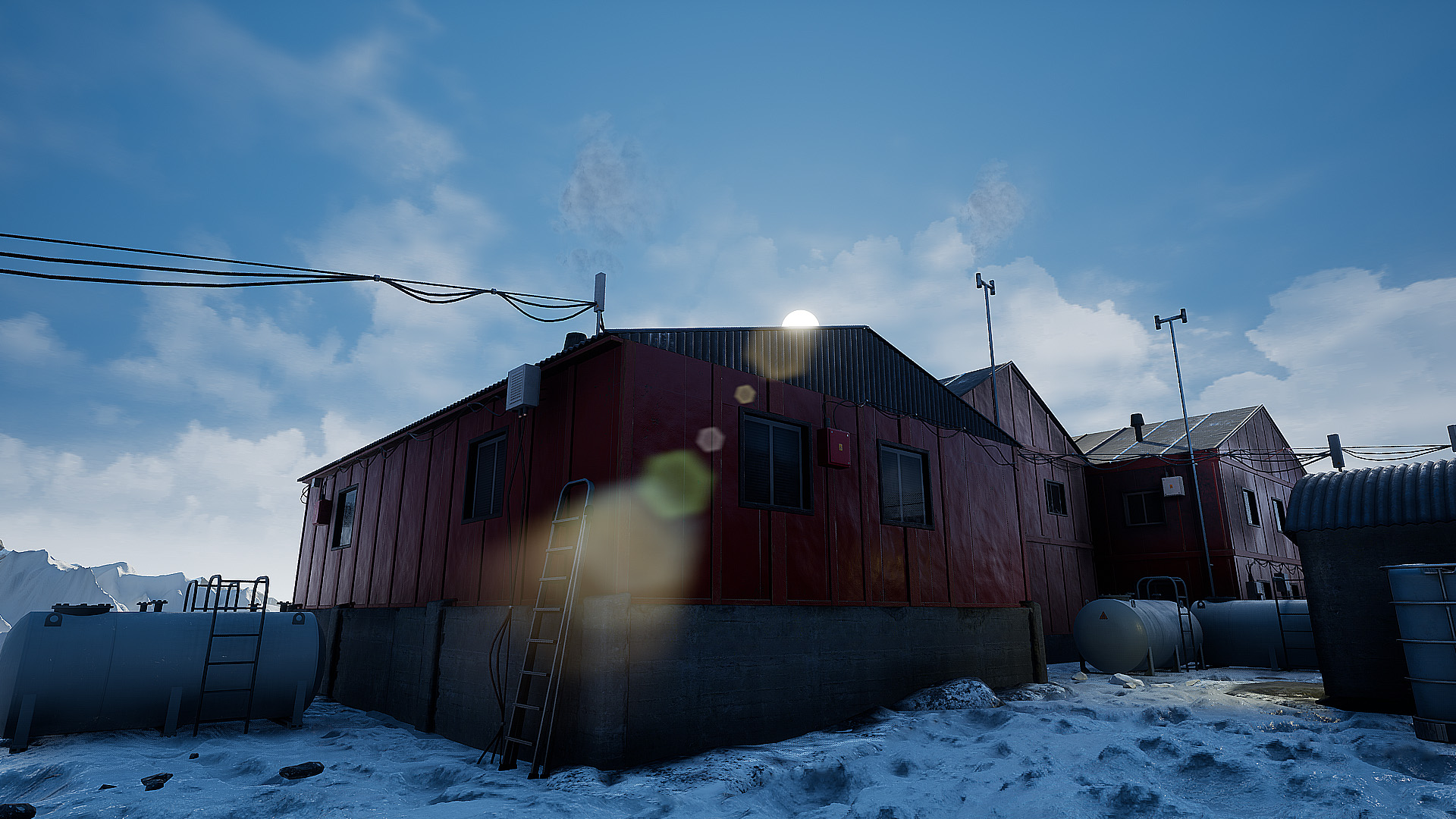 北极 极地 雪地 基地 哨站 研究所 场景 虚幻4 UE4 Arctic Base插图3