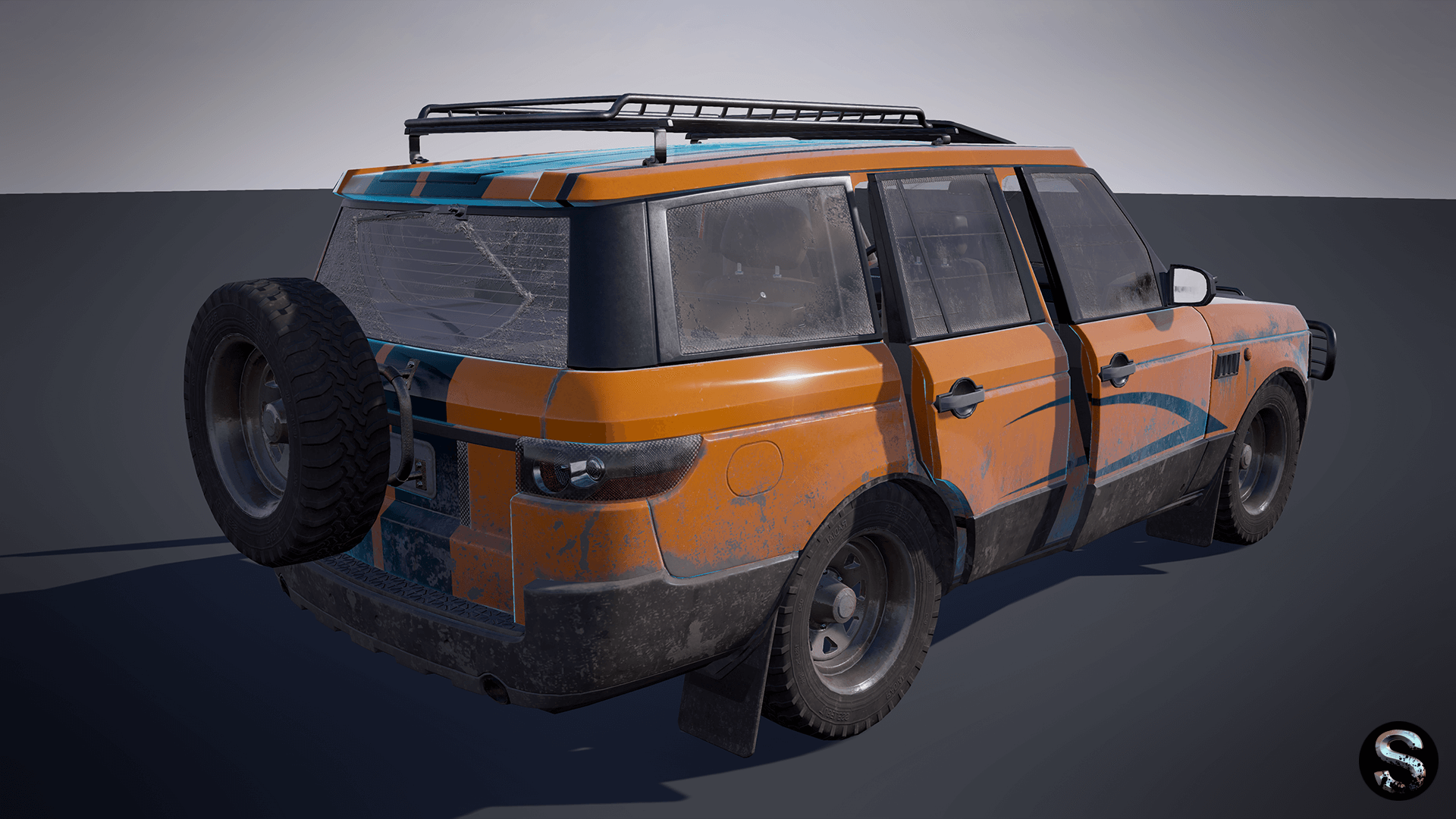 Security Car 虚幻4 UE4 越野车 警车 驾驶蓝图插图1