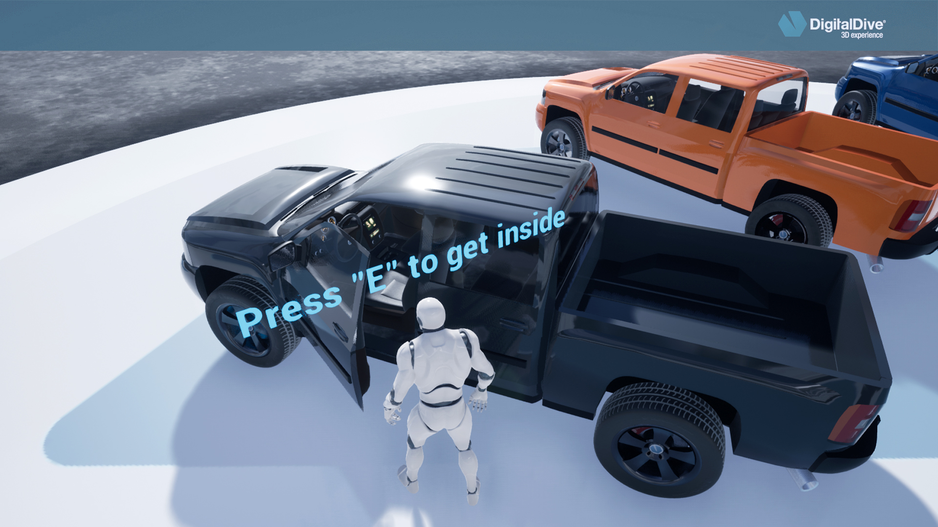 越野卡车驾驶蓝图 虚幻4 ue4 Drivable Cars Pick Up Truck 3D Assets and Blueprints 426插图10