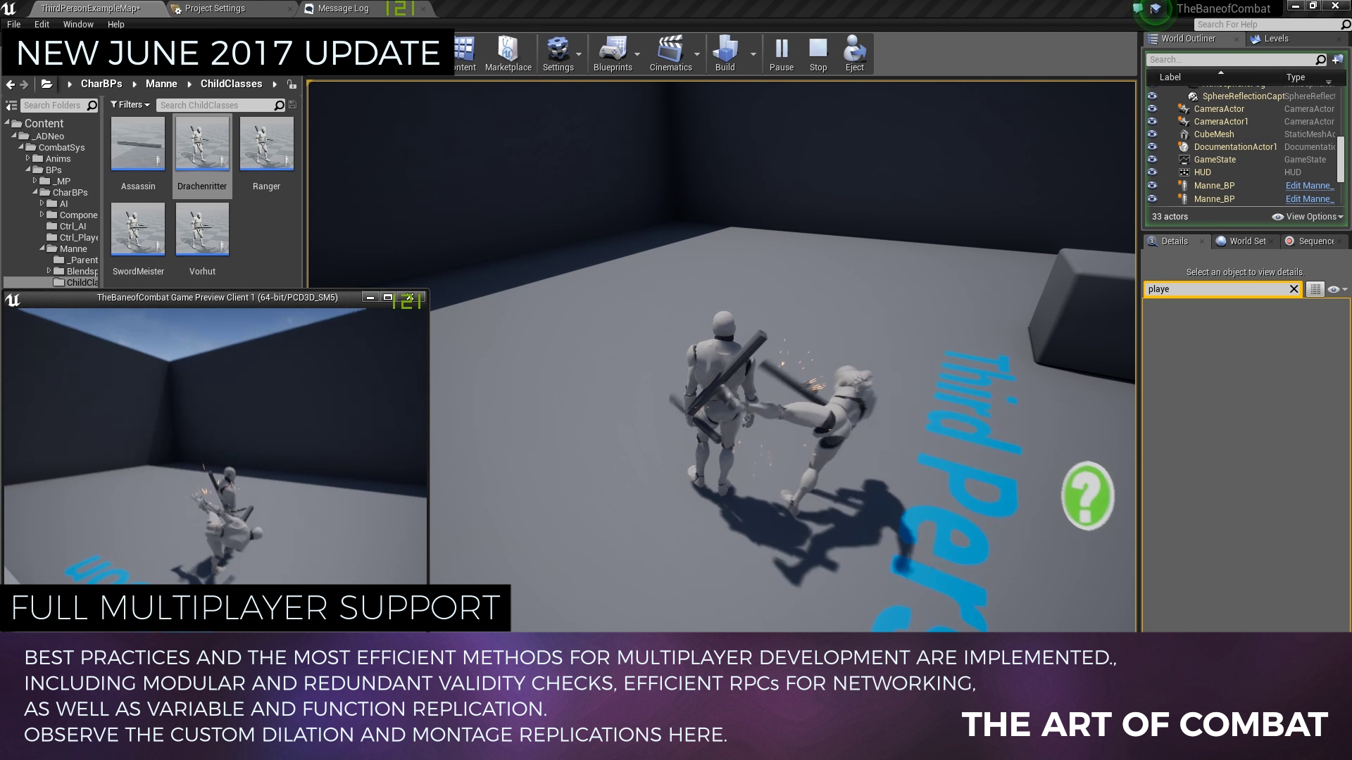 The Art of Combat 虚幻4 UE4 战舞 格斗 艺术 动作 蓝图 模板插图3