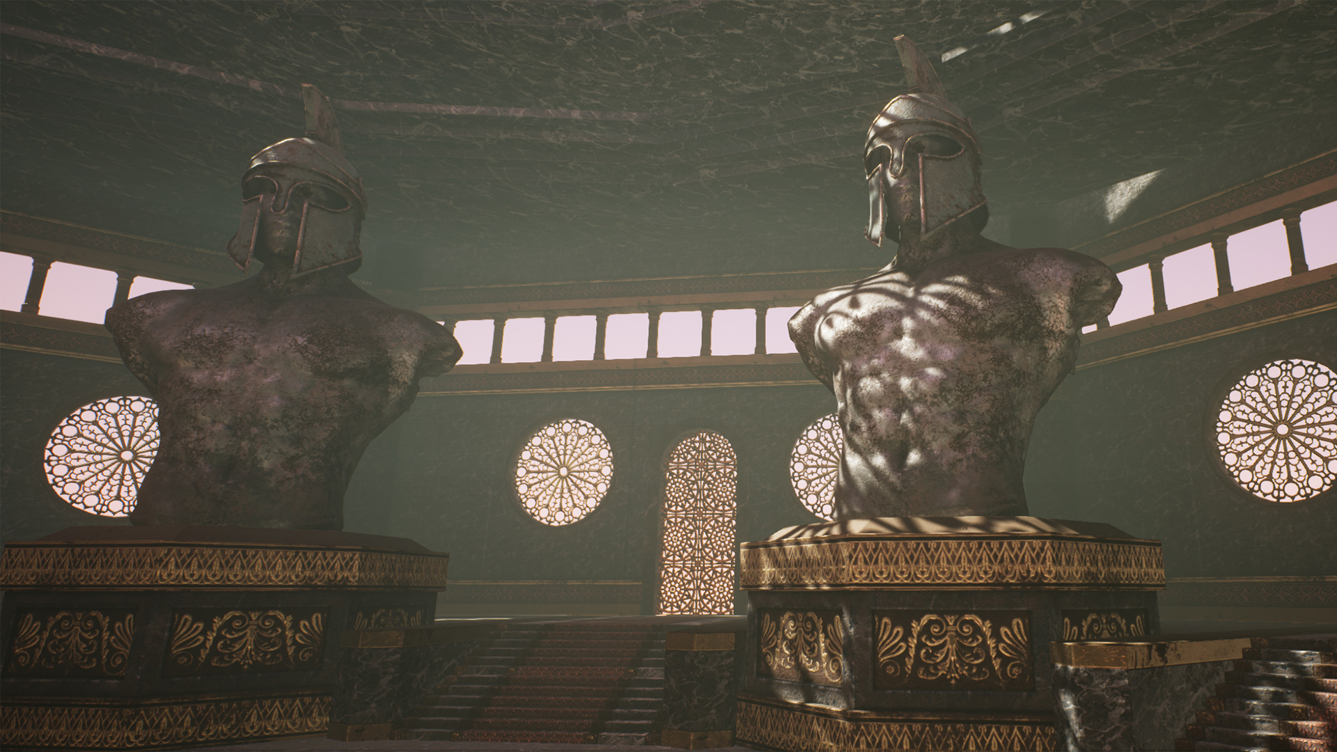 黑暗 神殿 走廊 过道 场景 虚幻4 UE4 Hall Of Dark Temple插图1