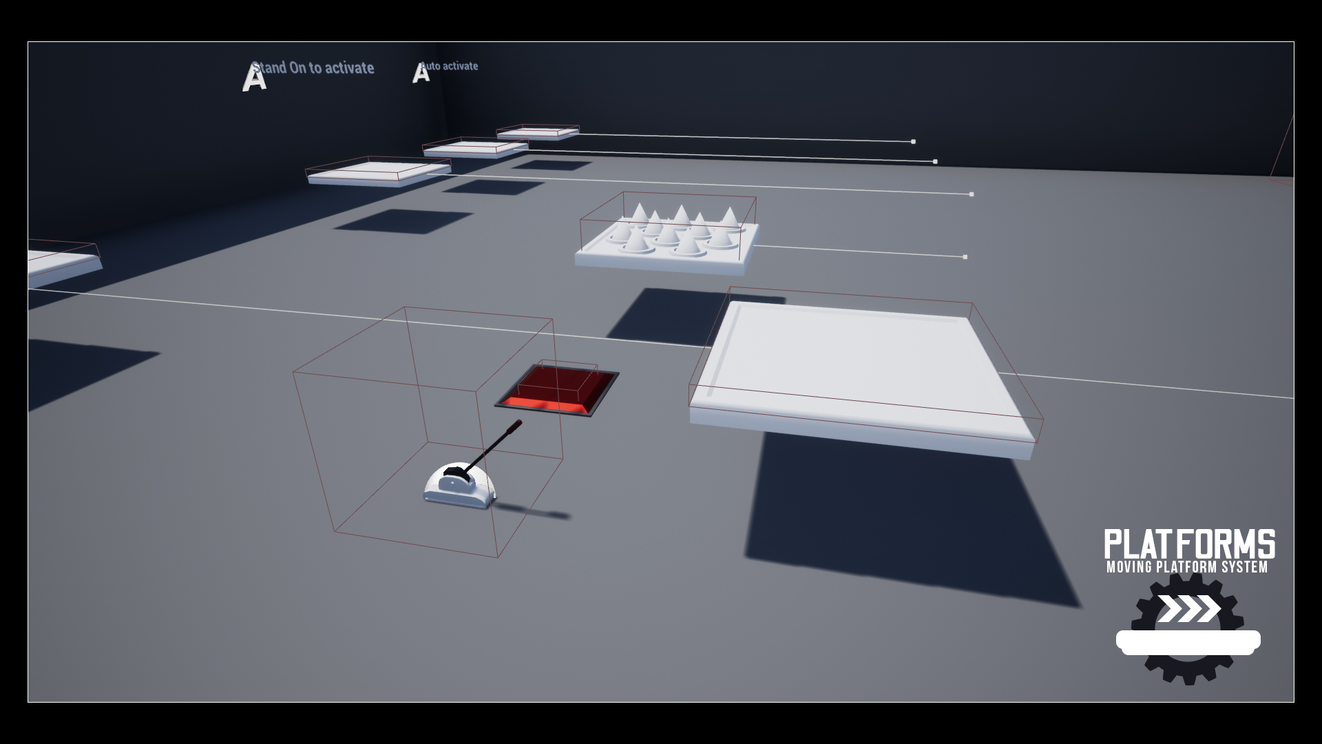 传送带 工业 齿轮 机关 蓝图 虚幻4 UE4 Moving Platform System插图1