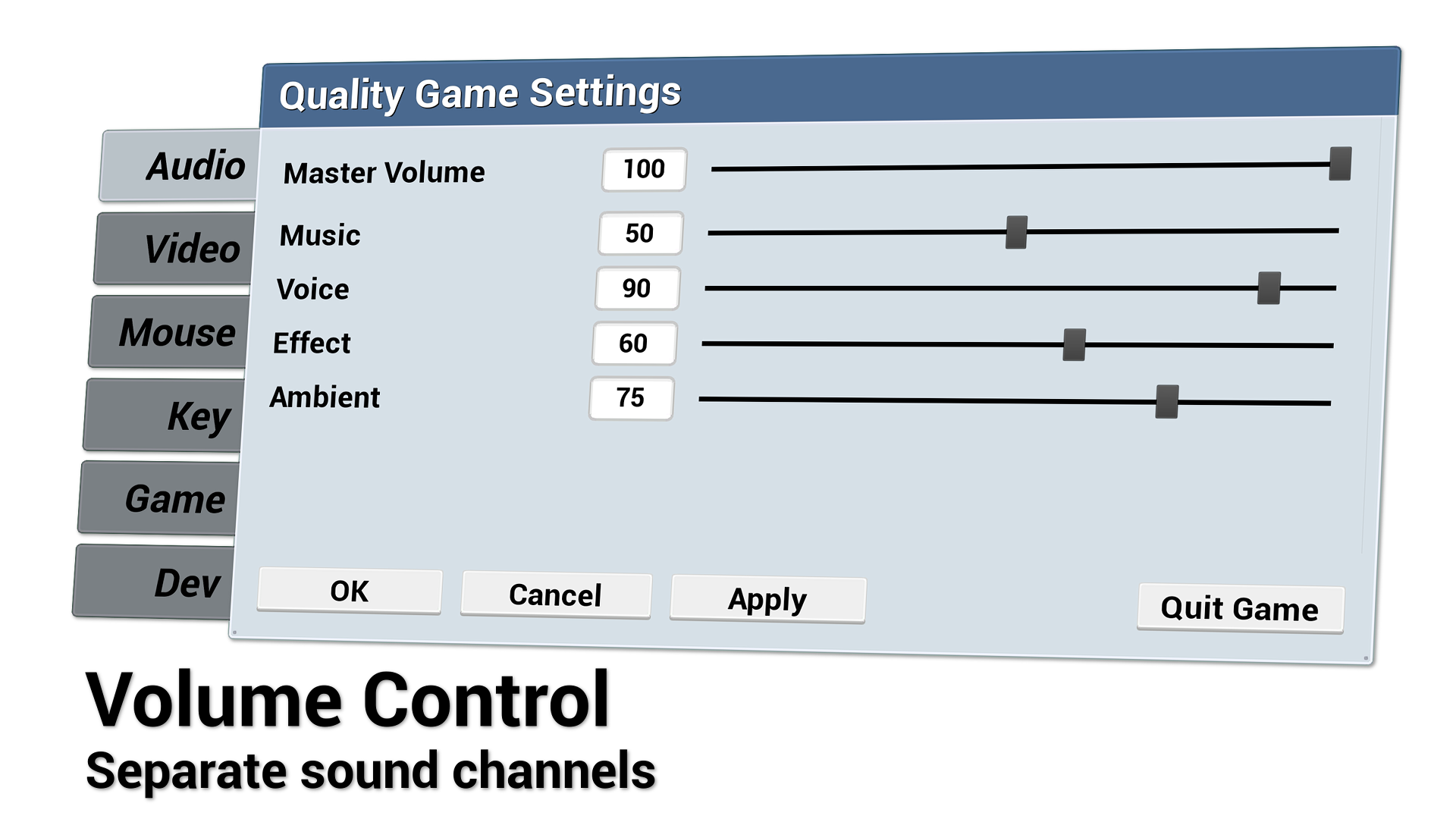 游戏 质量 设置 菜单 蓝图 虚幻4 UE4 Quality Game Settings插图2