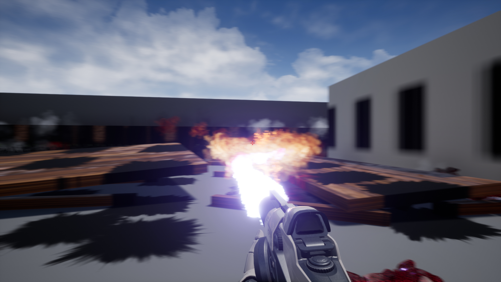 喷火枪引燃反馈游戏蓝图 虚幻4 ue4 Flamethrower With Flame Propagation 423插图3