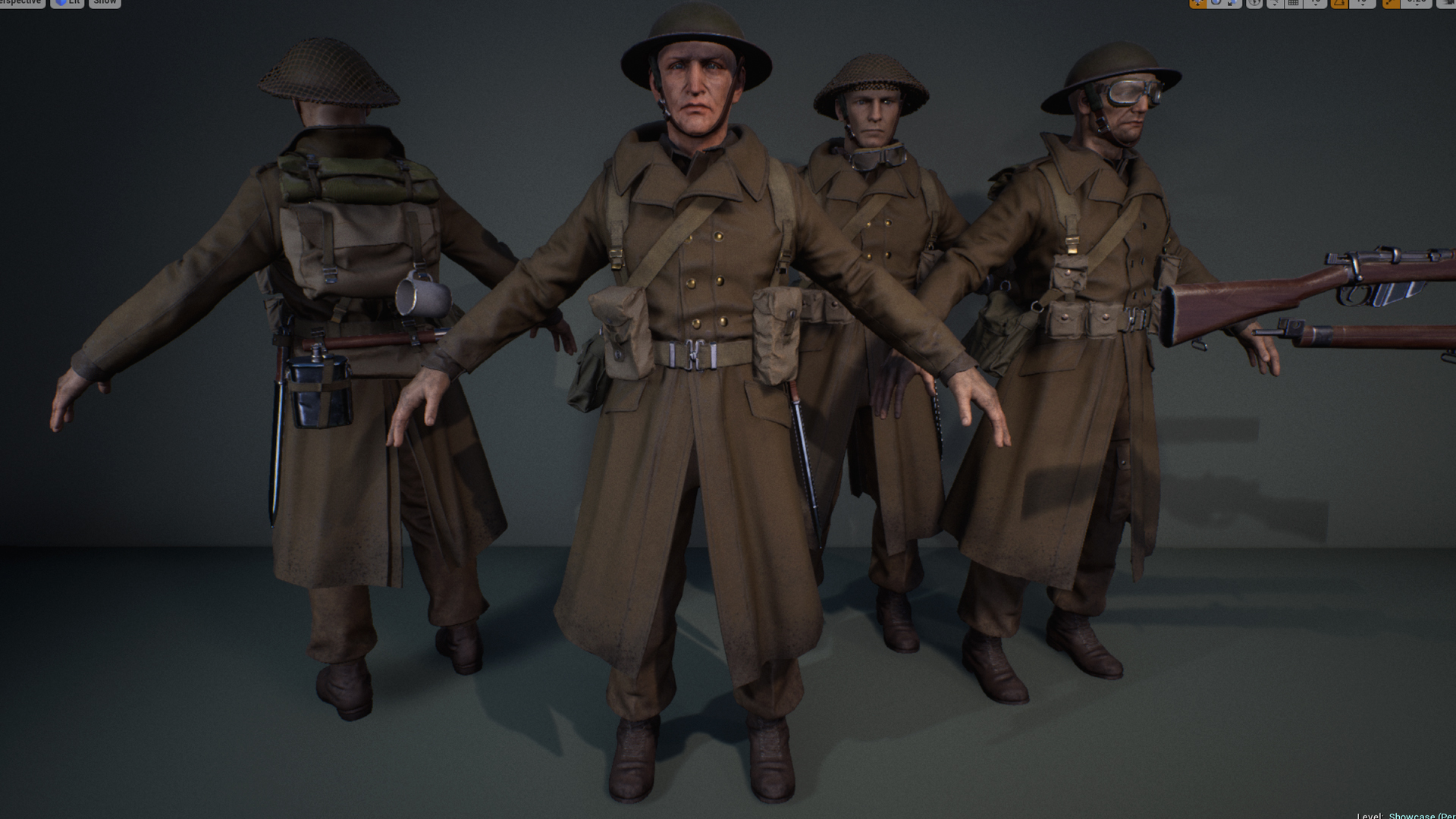 二战 英国 步兵 角色 重定向 虚幻4 UE4 WWII British Infantry