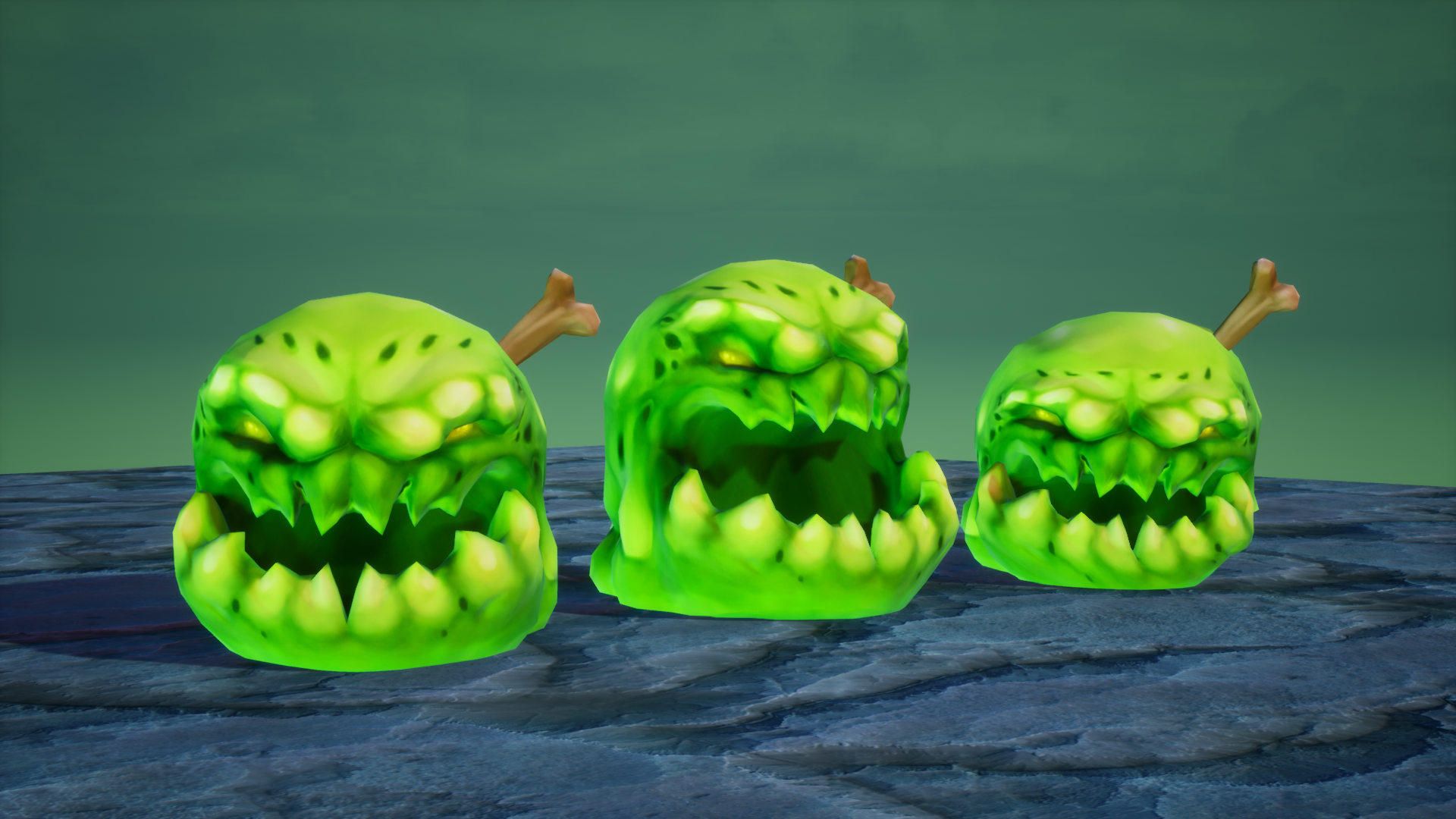 卡通 史莱姆 粘液 怪物 角色 虚幻4 UE4 Stylized Fantasy Slime