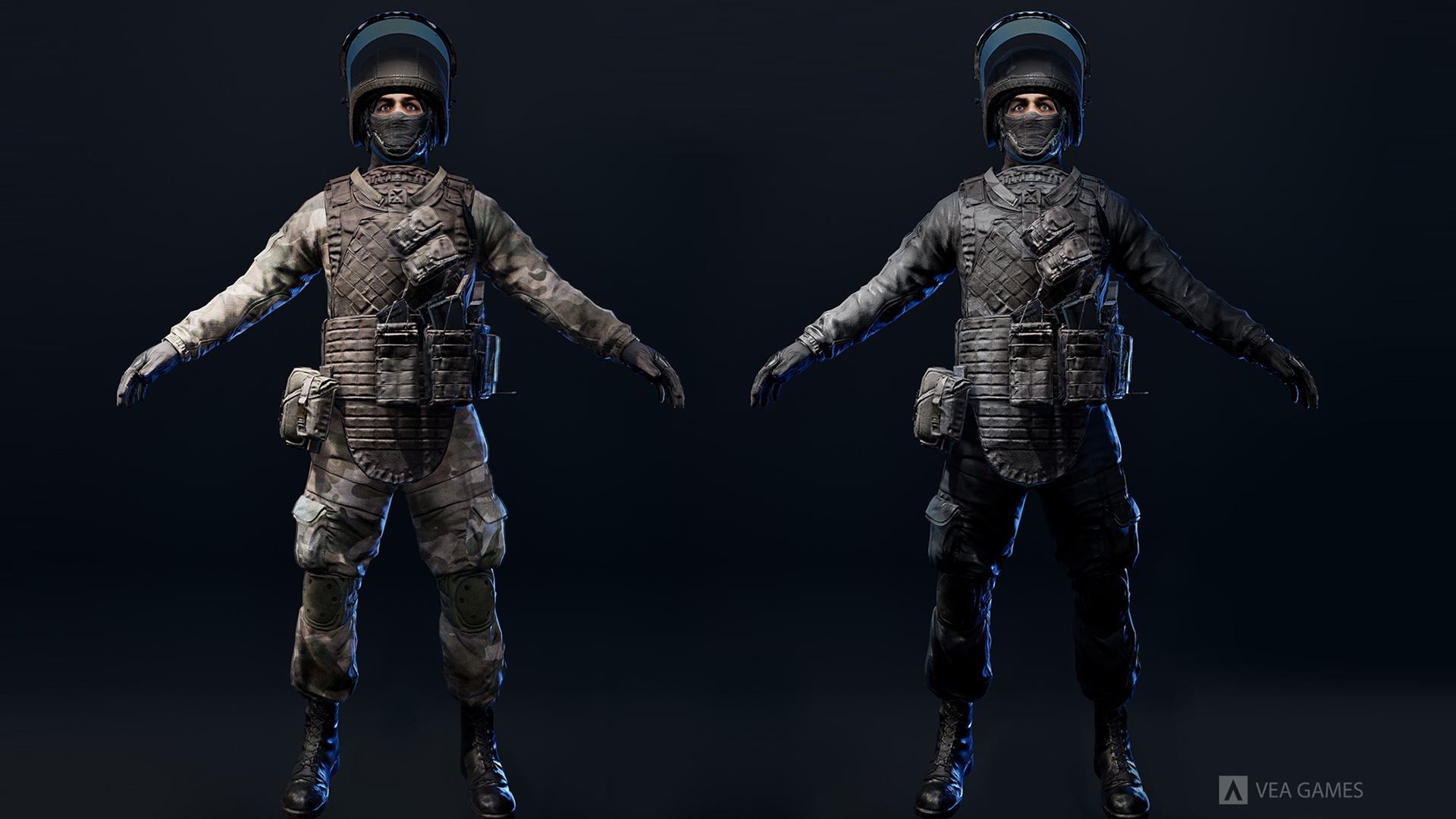 反恐 部队 士兵 角色 虚幻4 UE4 CharGen Counter Terrorists插图3