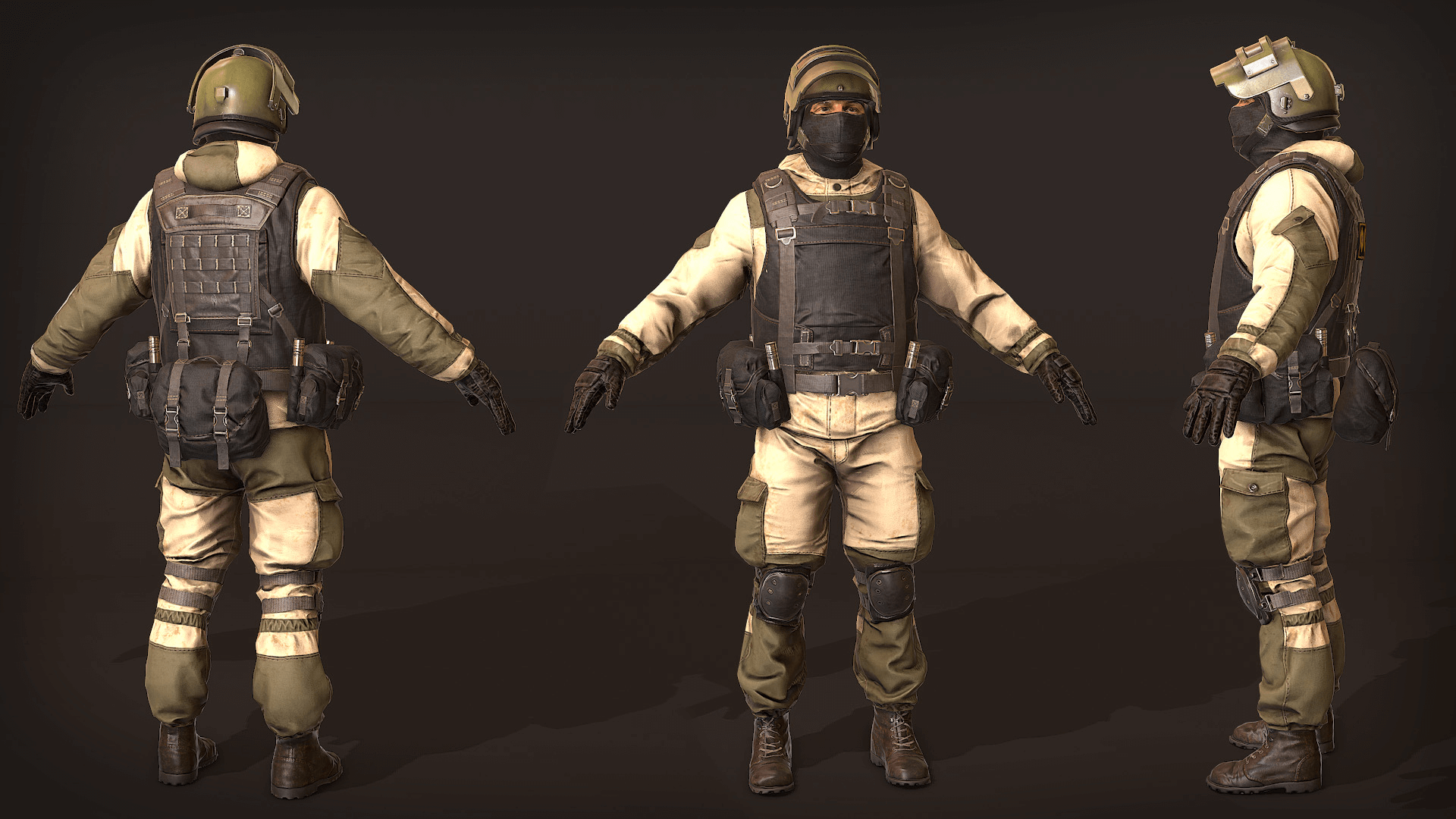 俄国 军人 角色 虚幻4 UE4 Russian Soldier Military and Police