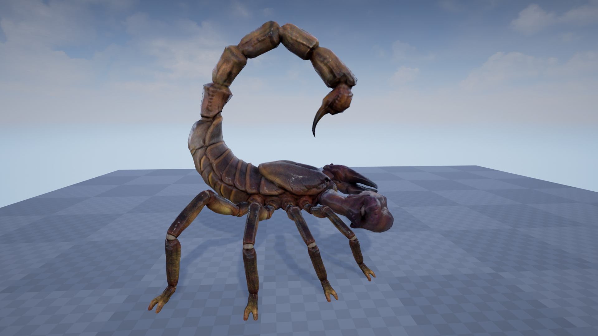 巨型甲壳蝎子毒物游戏角色含动画 虚幻4 ue4 Giant Scorpion插图4