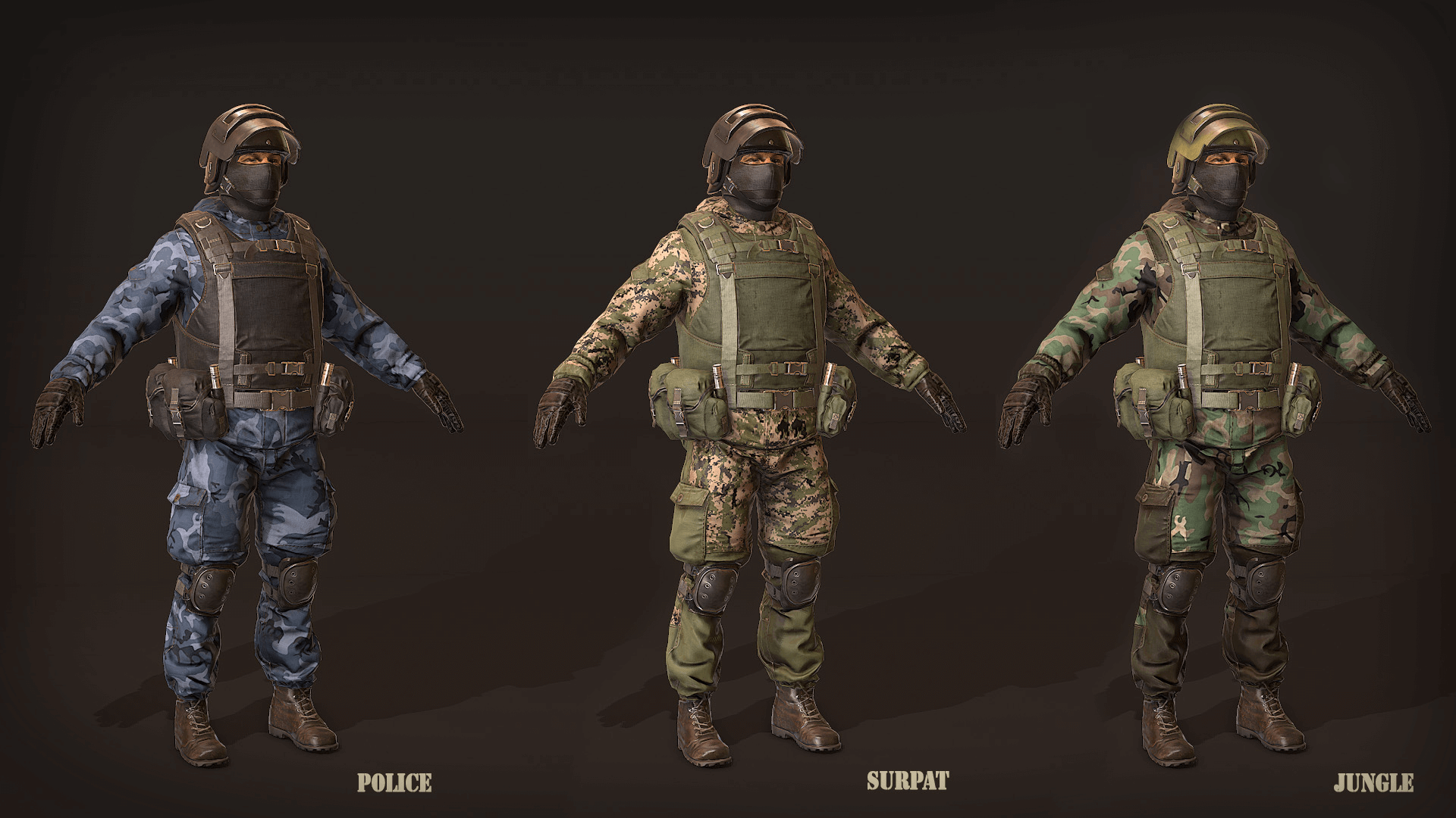 俄国 军人 角色 虚幻4 UE4 Russian Soldier Military and Police插图3