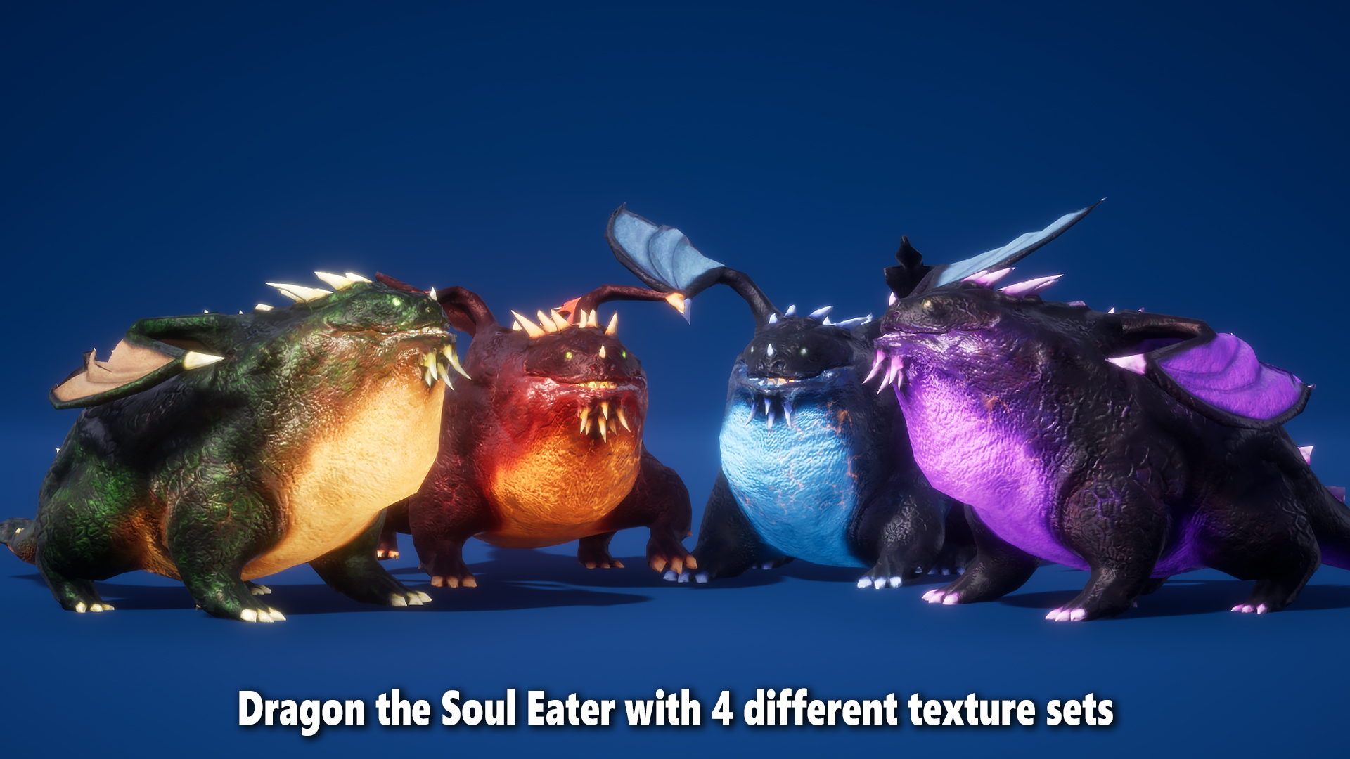 怪物龙族怪物角色含动画 虚幻4 ue4 Dragon for Boss Monster PBR插图2