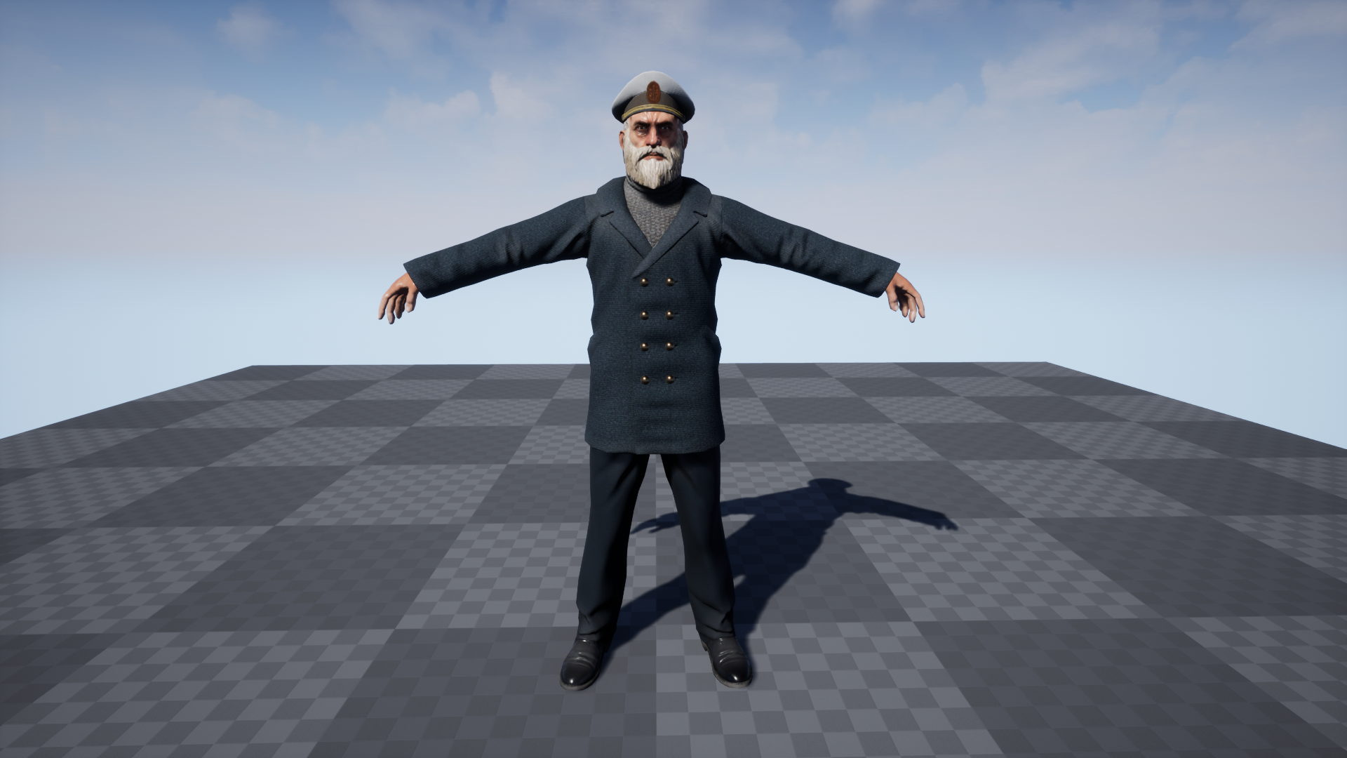 海军船长舰长游戏角色含动画 虚幻4 ue4 Character Captain插图2