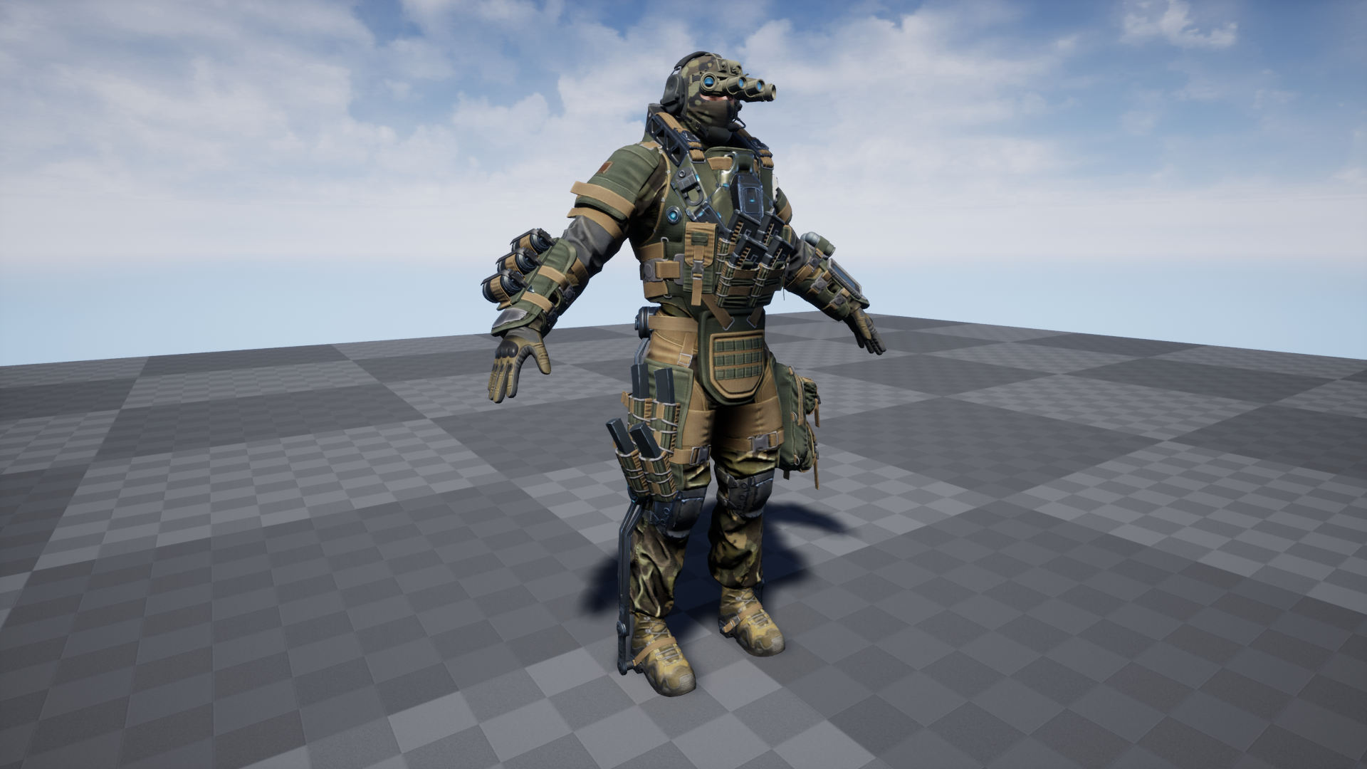 机械 武装 战士 科幻 角色 动画 虚幻4 UE4 Elite Soldiers插图3