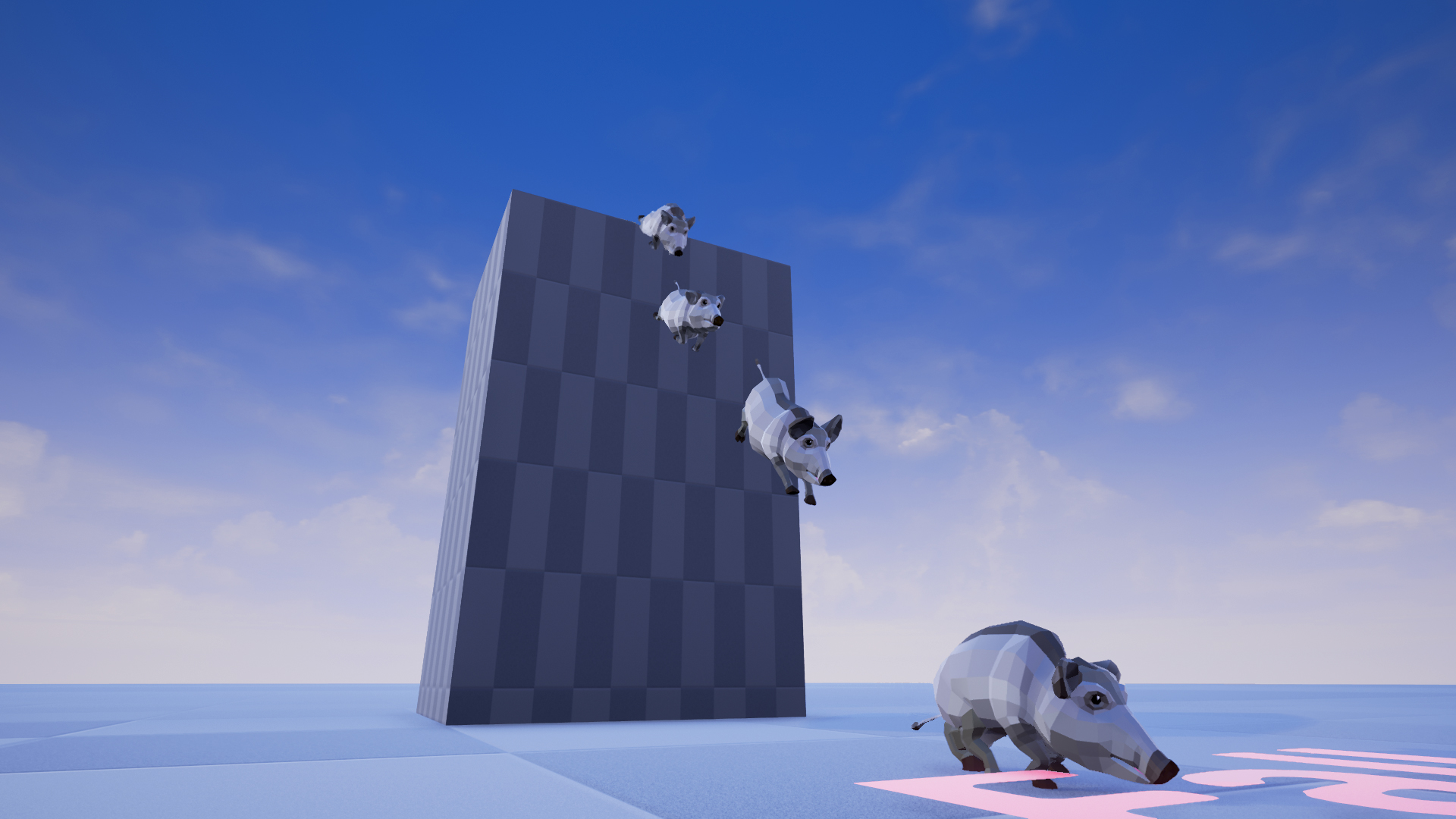 卡通低模野猪山猪动物游戏角色含动画 虚幻4 ue4 Poly Art Boar插图8