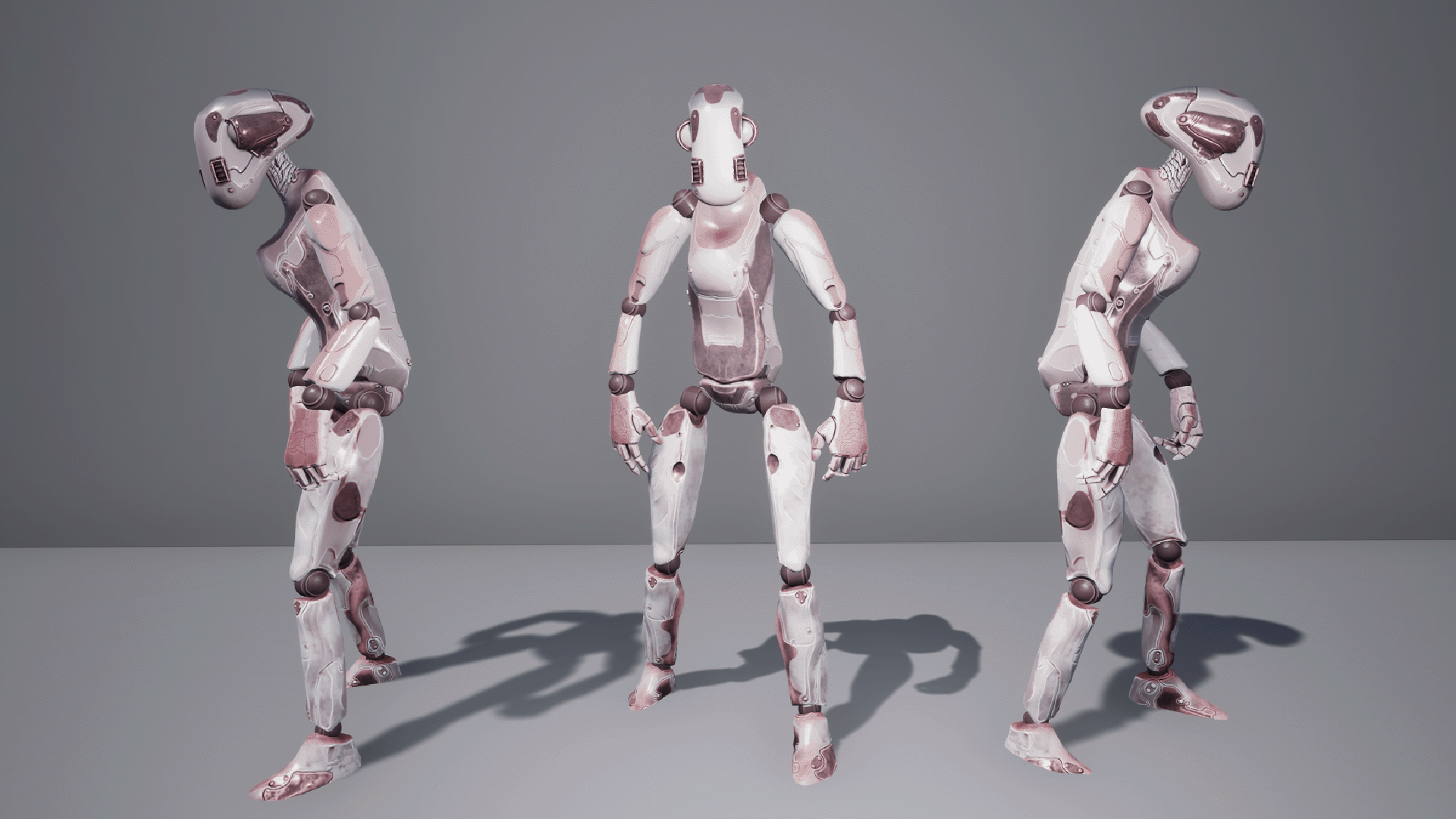 工作苦力通用科幻机器人游戏角色重定向 虚幻4 ue4 Worker Robot插图1