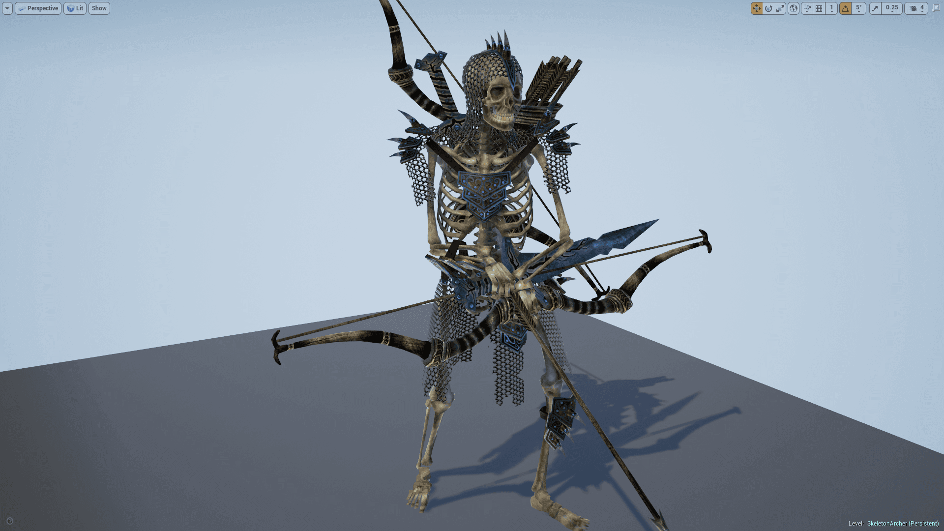 骷髅 士兵 亡灵 军队 角色 动画 虚幻4 UE4 Skeleton Army插图2