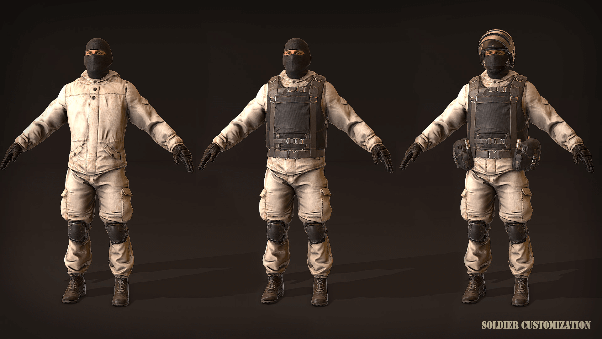 俄国 军人 角色 虚幻4 UE4 Russian Soldier Military and Police插图1