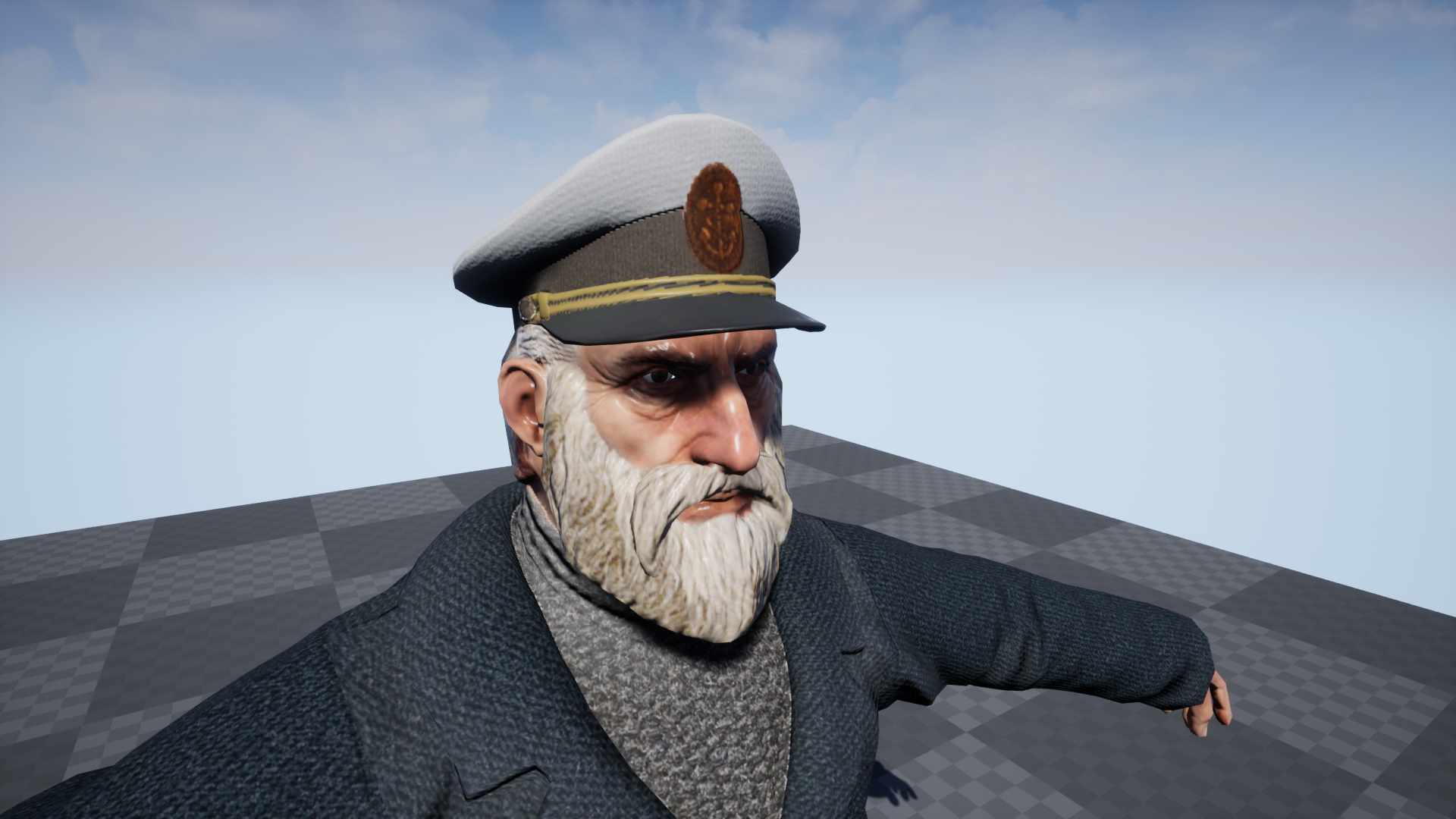 海军船长舰长游戏角色含动画 虚幻4 ue4 Character Captain插图1