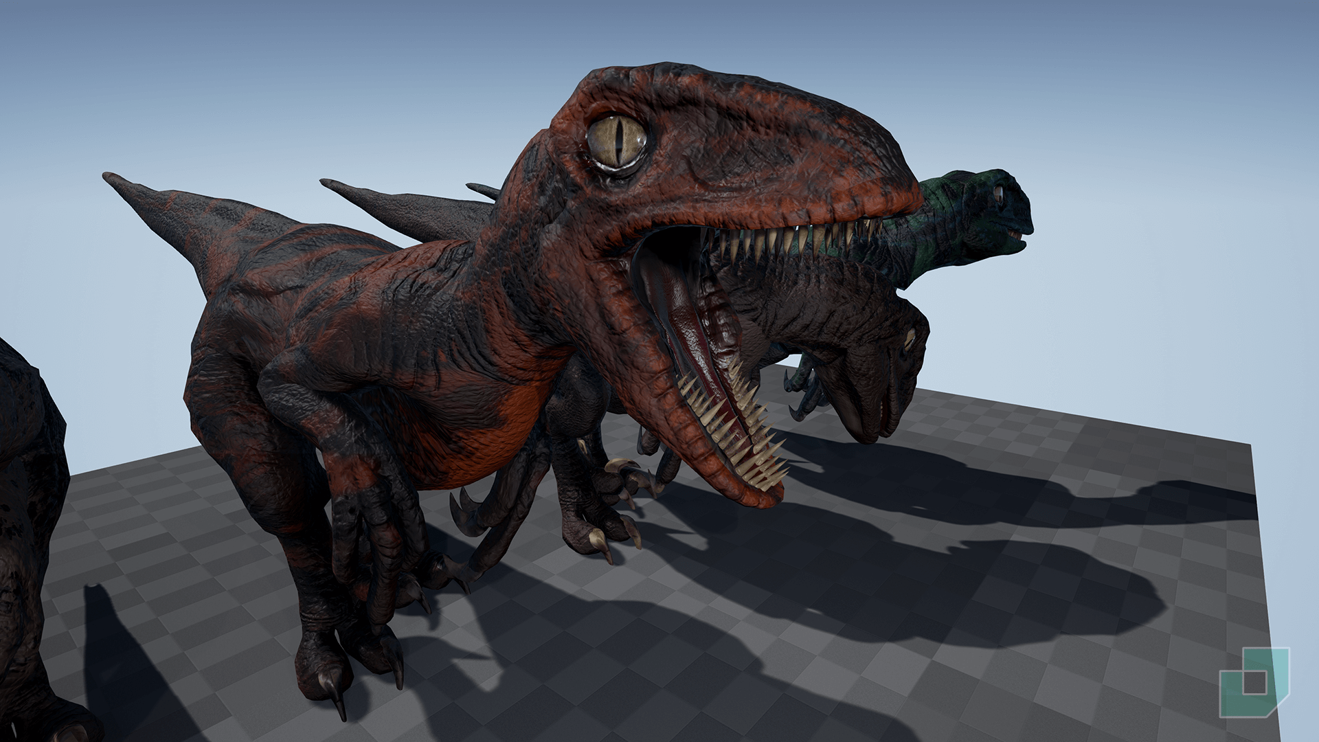 恐龙 迅猛龙 伶盗龙 角色 动画 虚幻4 UE4 Velociraptor插图2