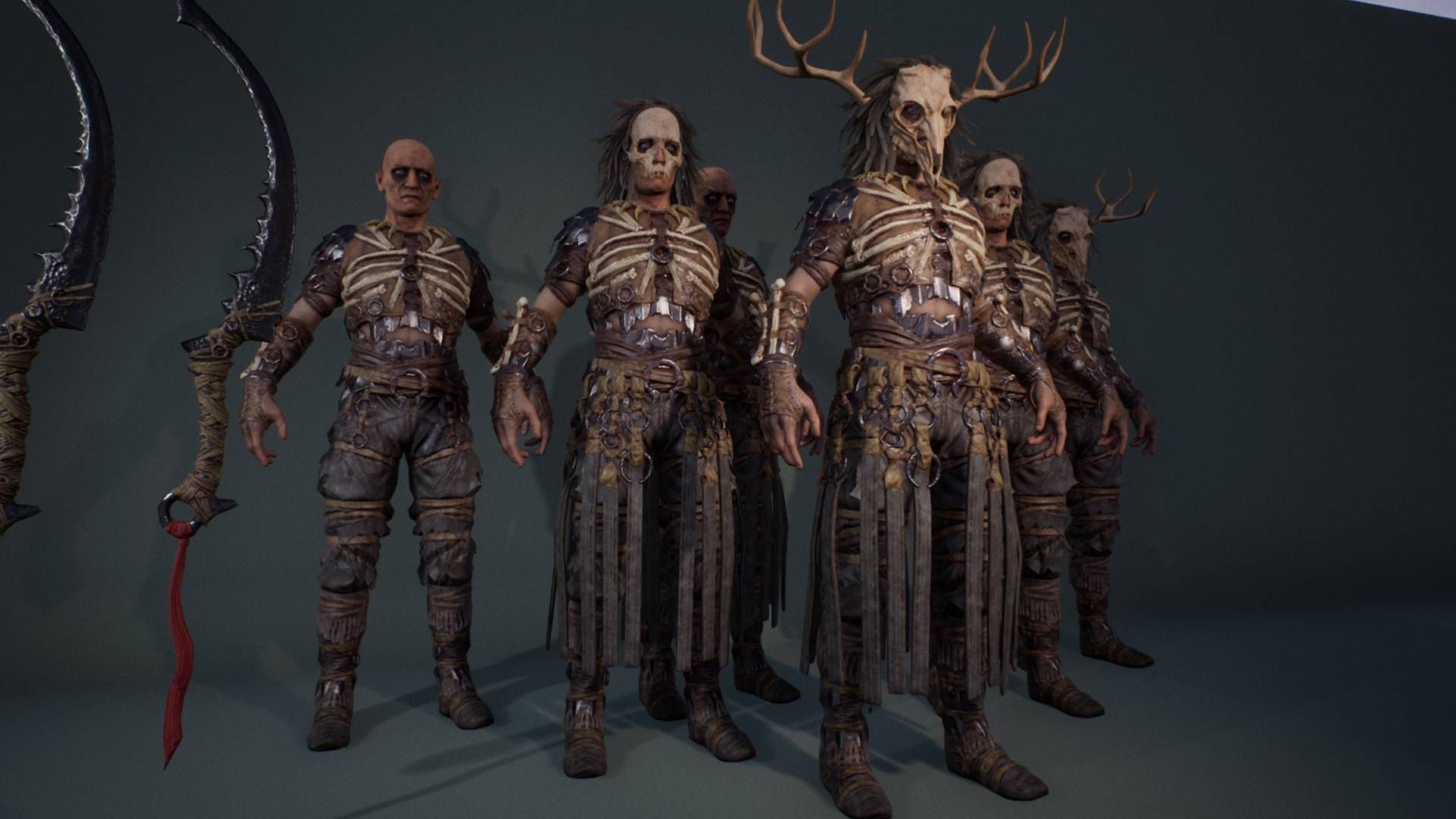 蛮族 部落 祭司 战士 角色 虚幻4 UE4 Wild Tribe warriors插图1