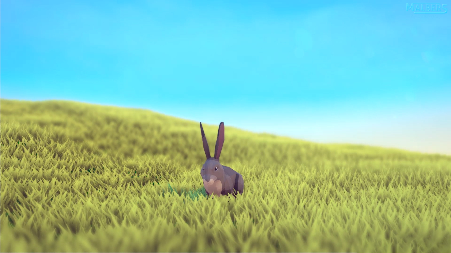 低模卡通兔子动物角色含动画 虚幻4 ue4 Poly Art Rabbits