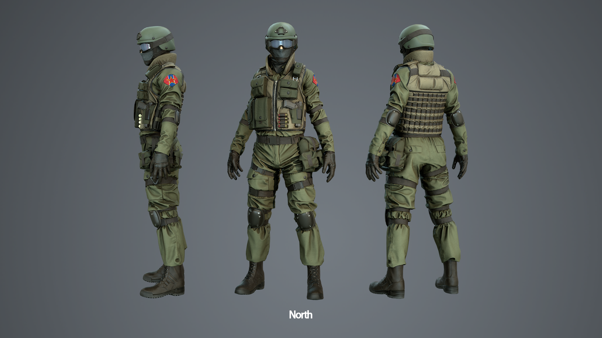 军队士兵角色重定向 虚幻ue4 Assault Character Pack Remastered插图4