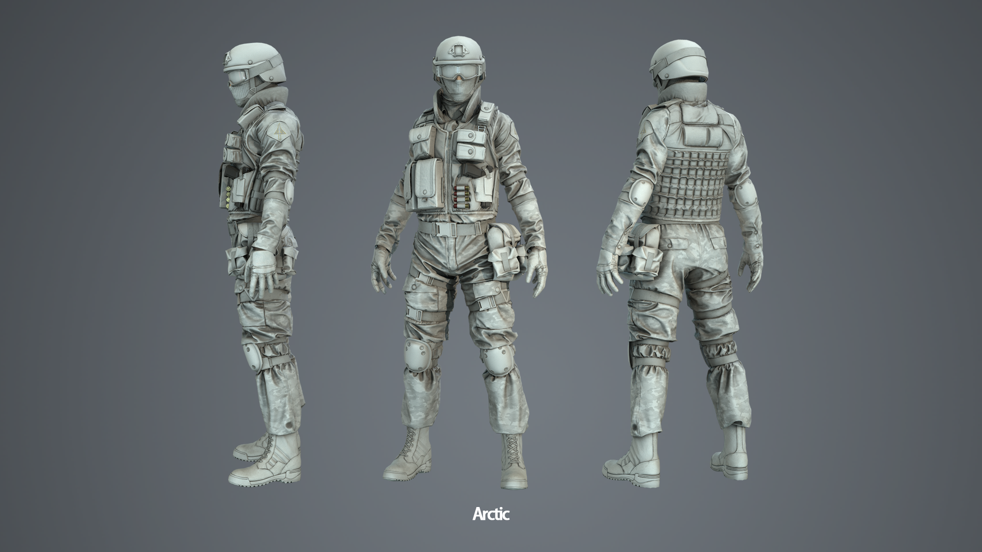 军队士兵角色重定向 虚幻ue4 Assault Character Pack Remastered插图2