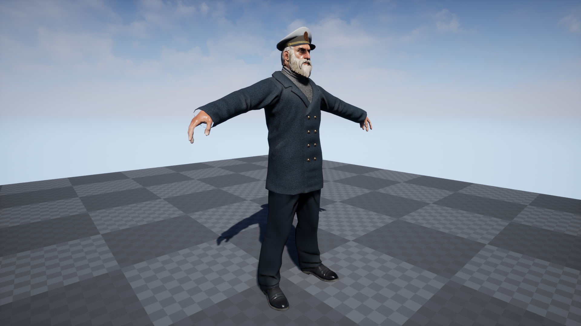 海军船长舰长游戏角色含动画 虚幻4 ue4 Character Captain插图3