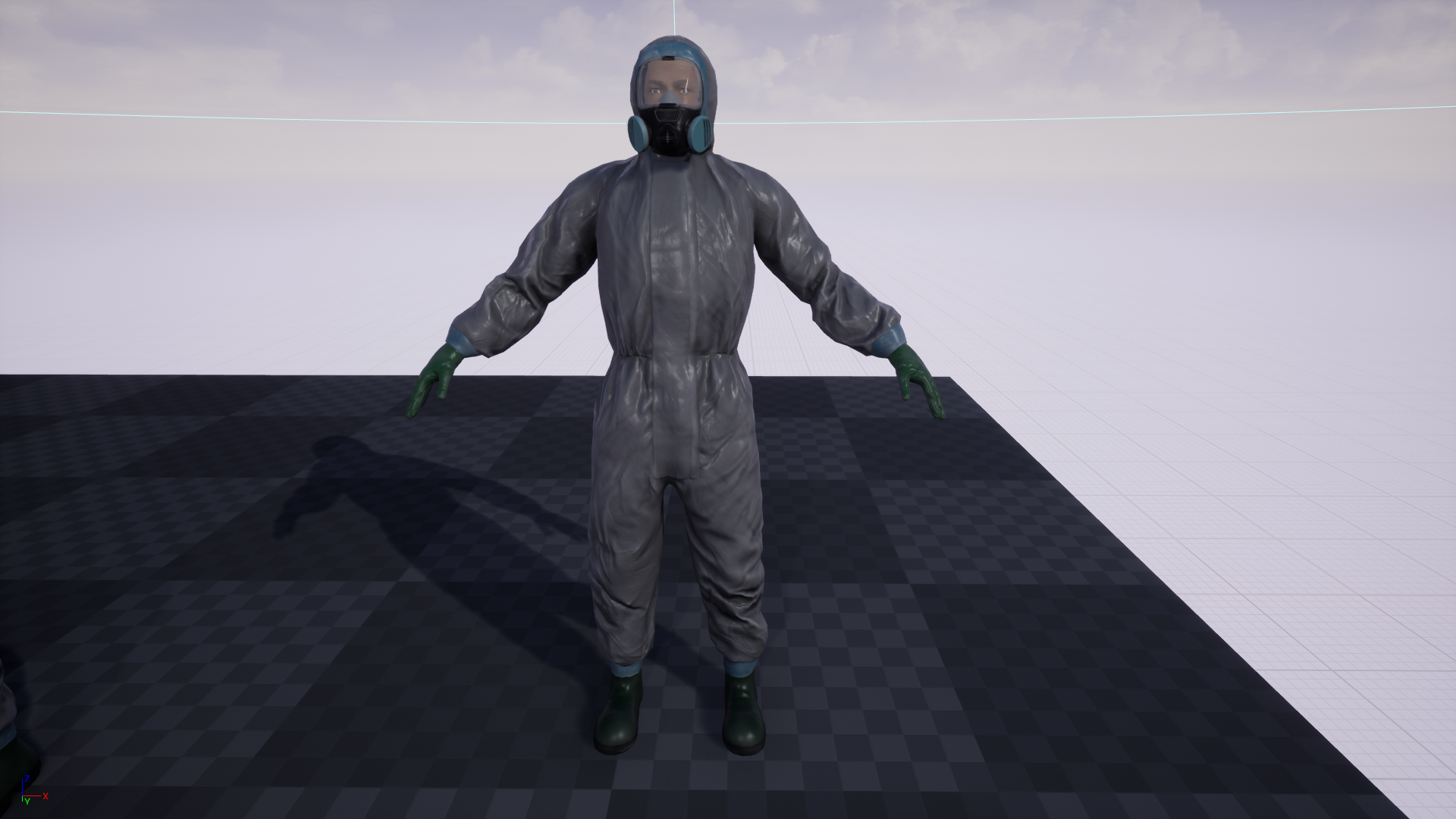 低模 生化 防护 防疫 人员 服装 角色 虚幻4 ue4 Protective Suit插图2