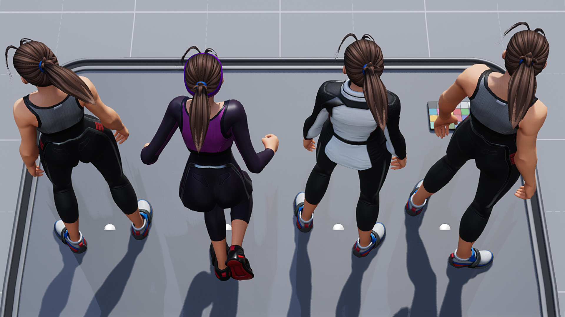 健身运动员女性角色 虚幻4 ue4 Workout Set for Stylized Female插图4