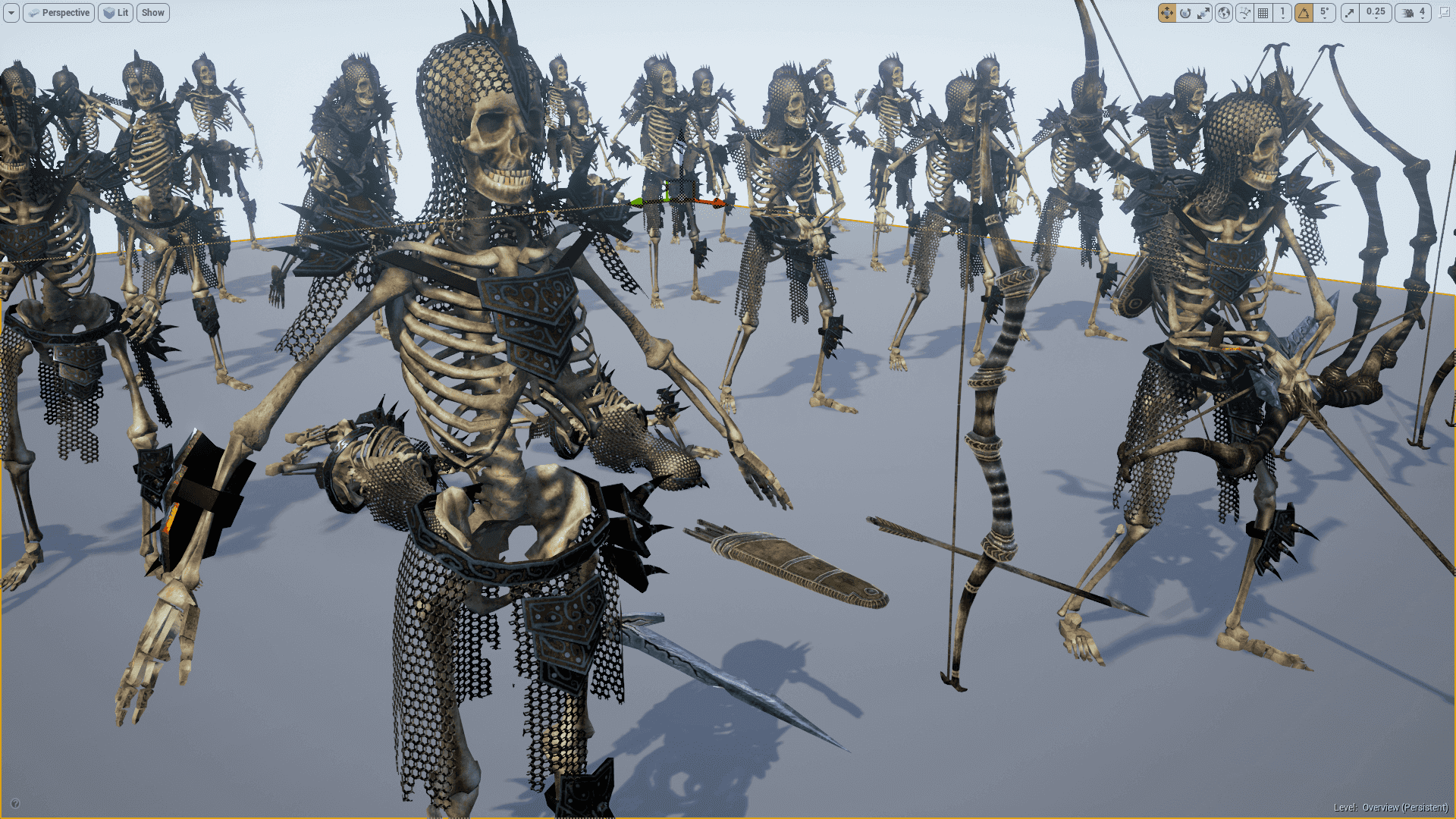 骷髅 士兵 亡灵 军队 角色 动画 虚幻4 UE4 Skeleton Army插图1