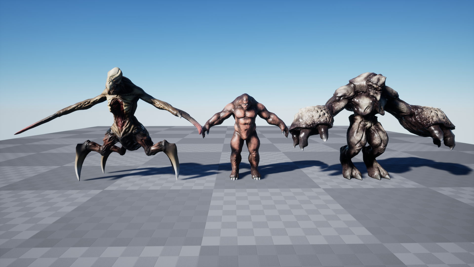 反派变异体怪物游戏角色含动画 虚幻4 ue4 Creatures Mega Pack插图5