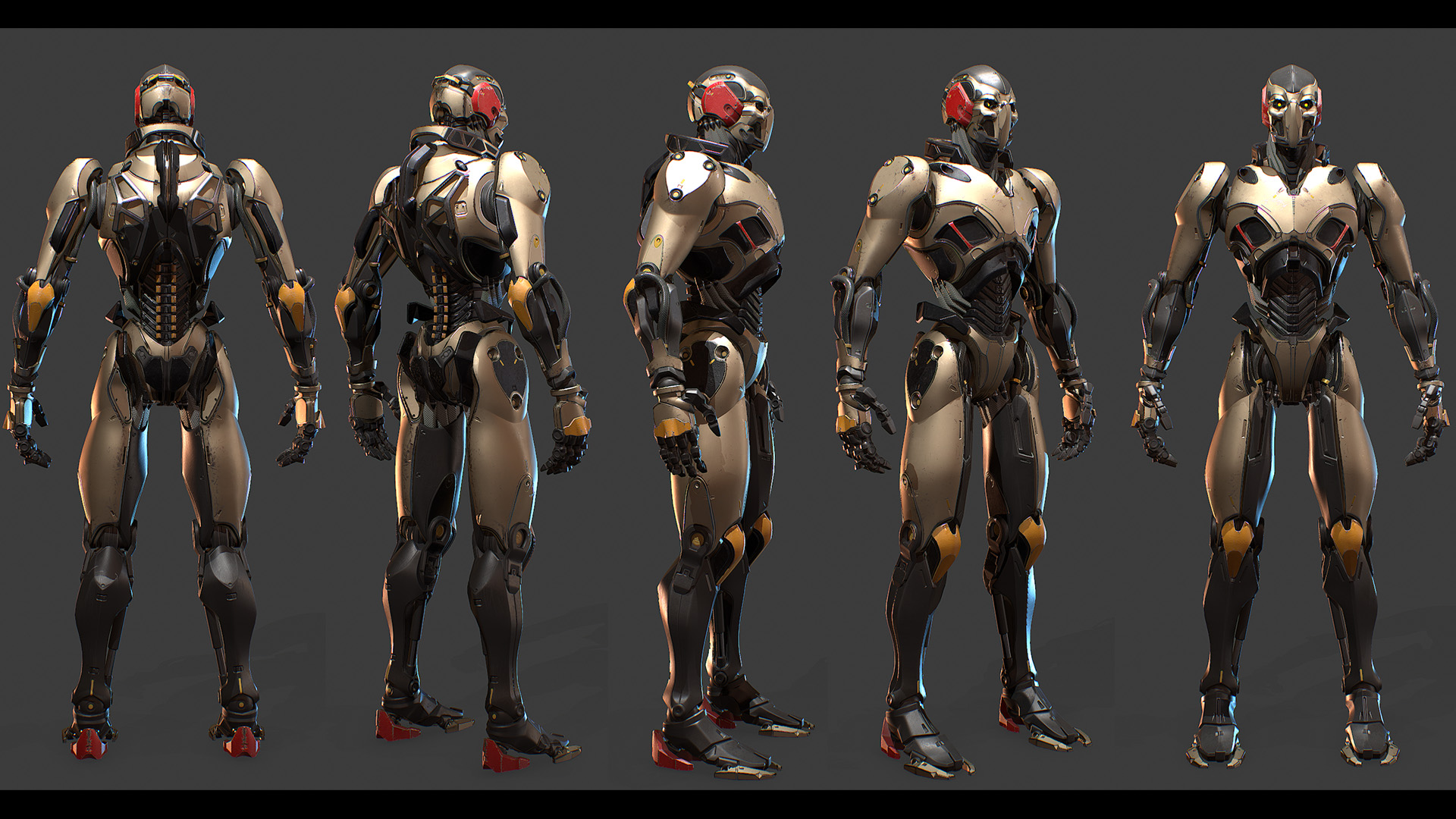 科幻 机器人 角色 虚幻4 UE4 Sci Fi Robot Character Pack插图1