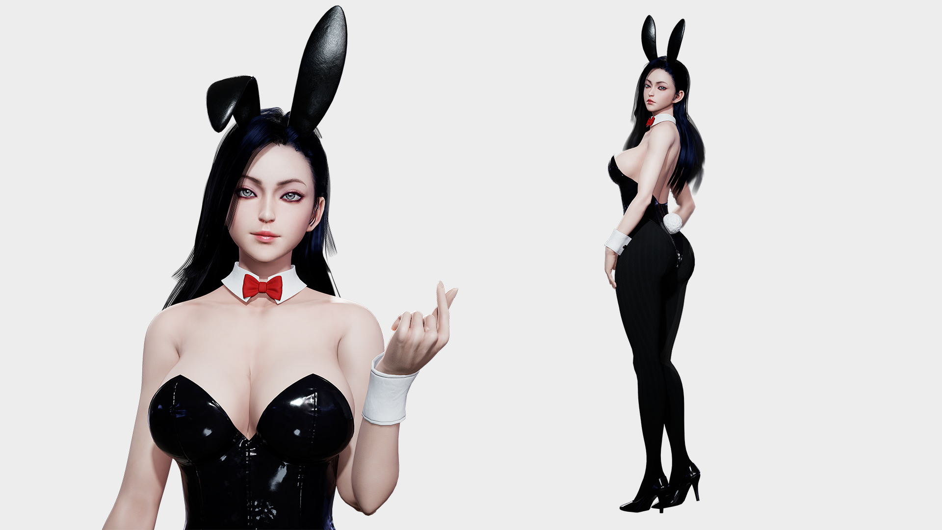 酒吧俱乐部兔女郎游戏角色重定向带表情 虚幻4 ue4 Bunny Girl插图1