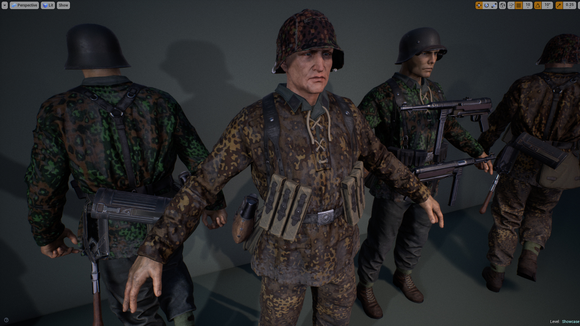 二战 德国 士兵 角色 动画 虚幻4 UE4 German Soldier WWII插图1