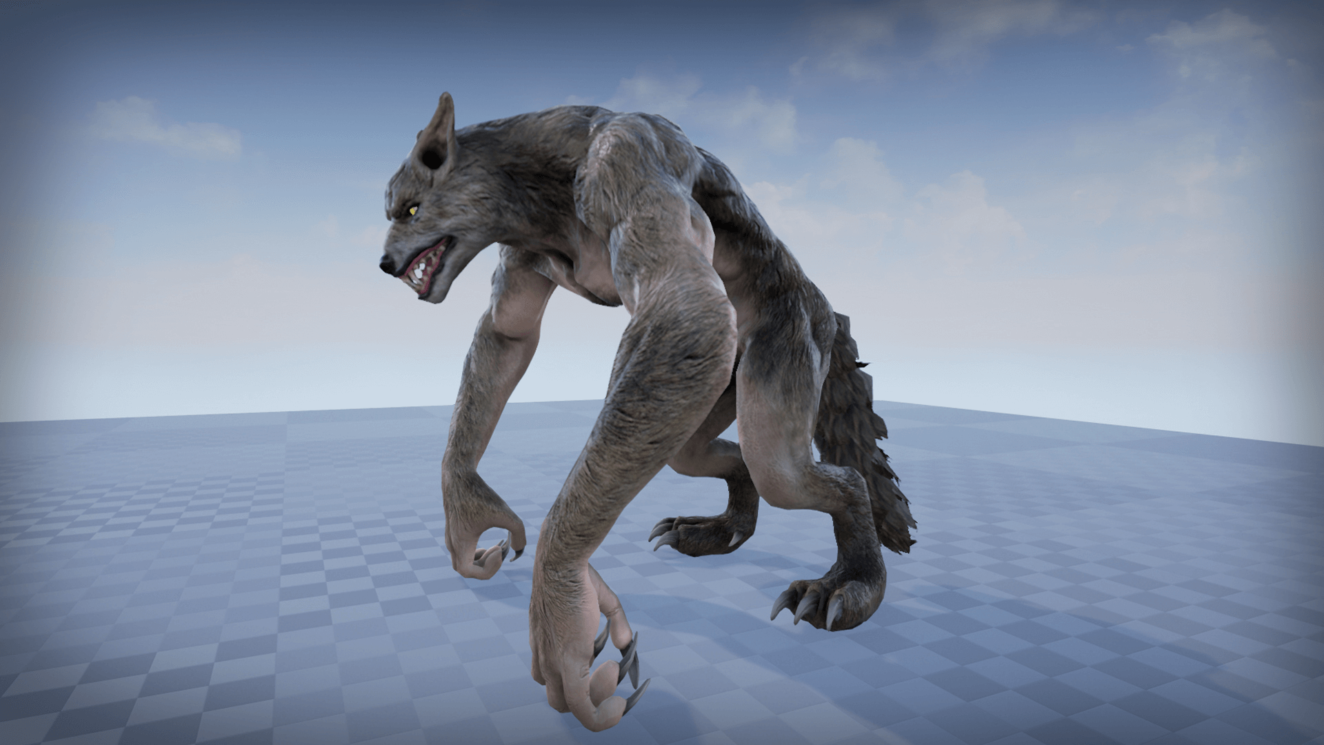 Werewolf 虚幻4 UE4 游戏引擎 狼人 角色 动作插图1