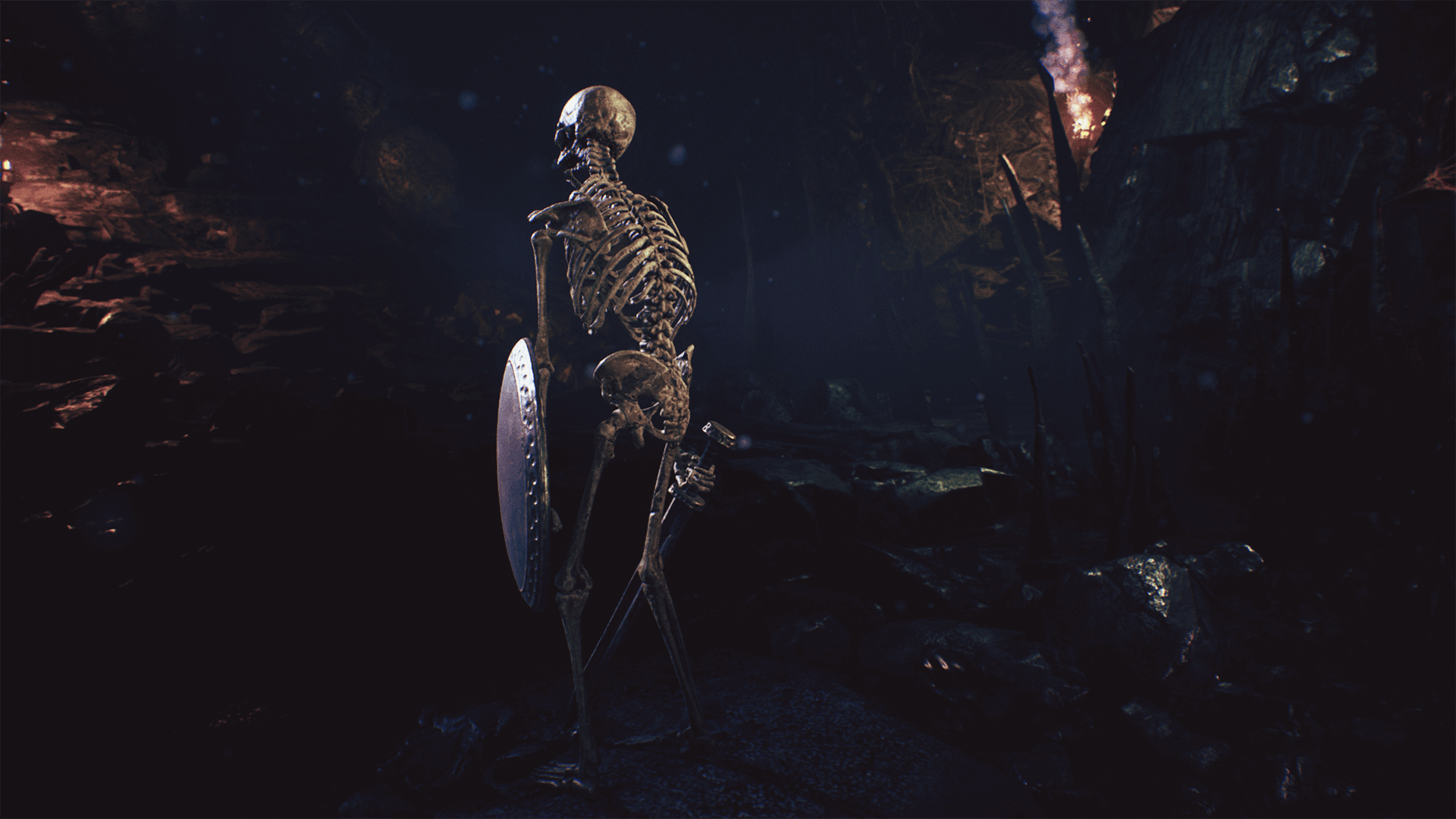 高质量骷髅亡灵士兵角色含动画 虚幻4 ue4 Skeleton Lightweight插图1