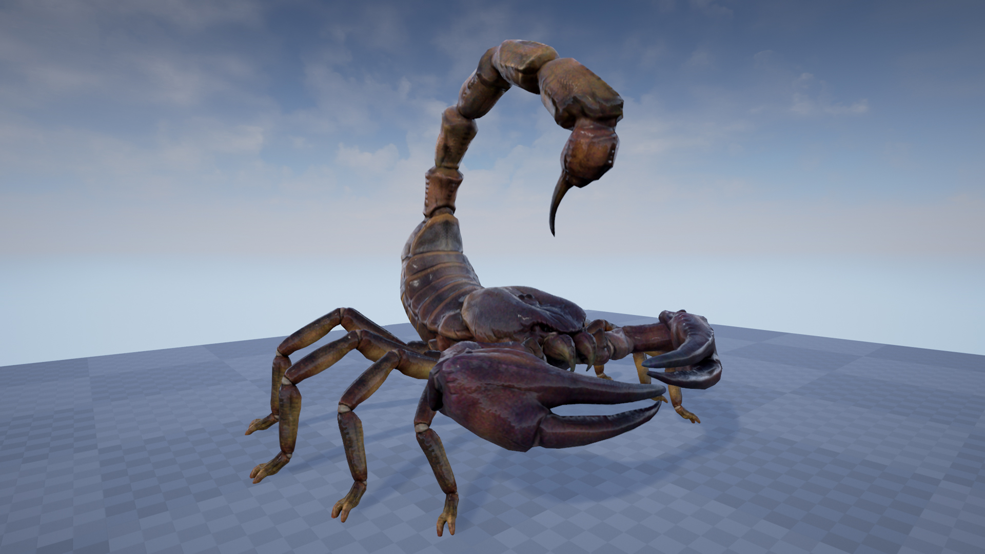 巨型甲壳蝎子毒物游戏角色含动画 虚幻4 ue4 Giant Scorpion